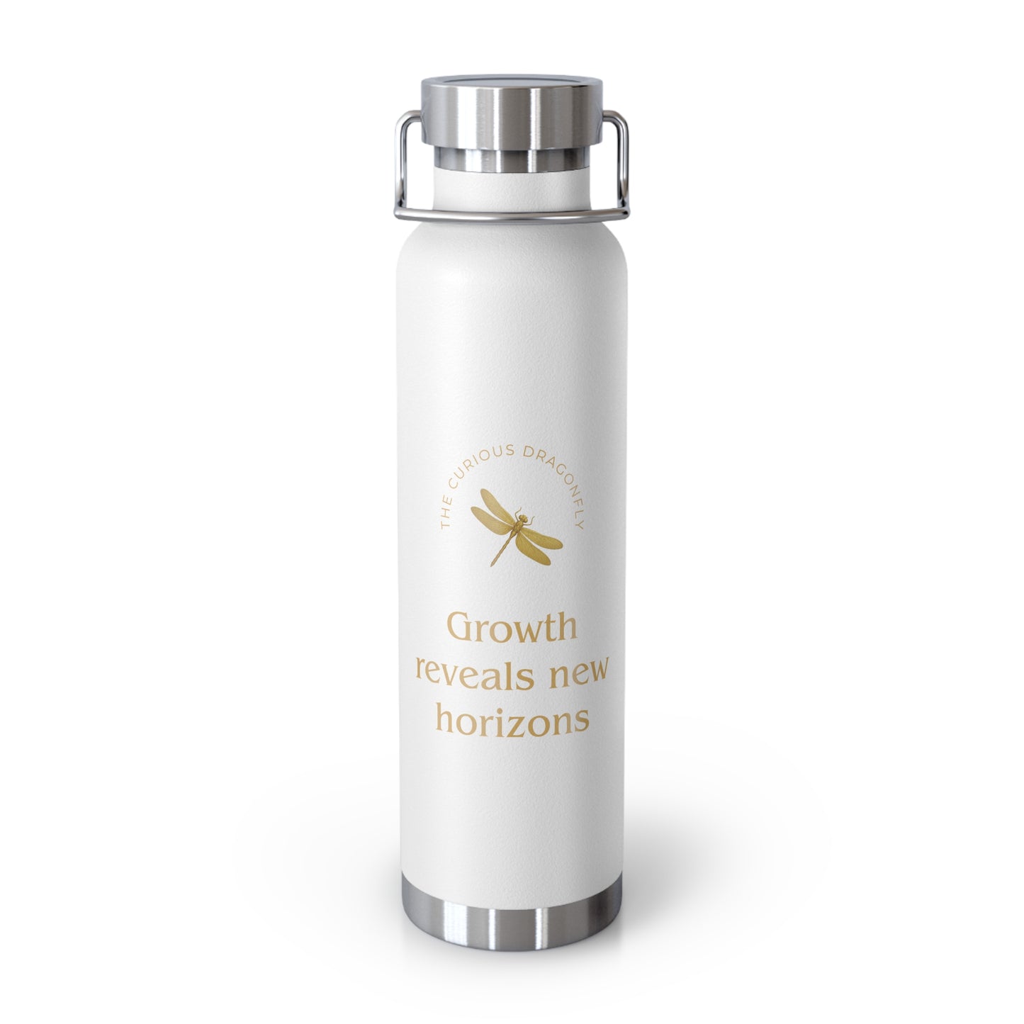 Affirmation Essentials - Dragonfly (Go Bold) - Copper Vacuum Insulated Canteen, 22oz