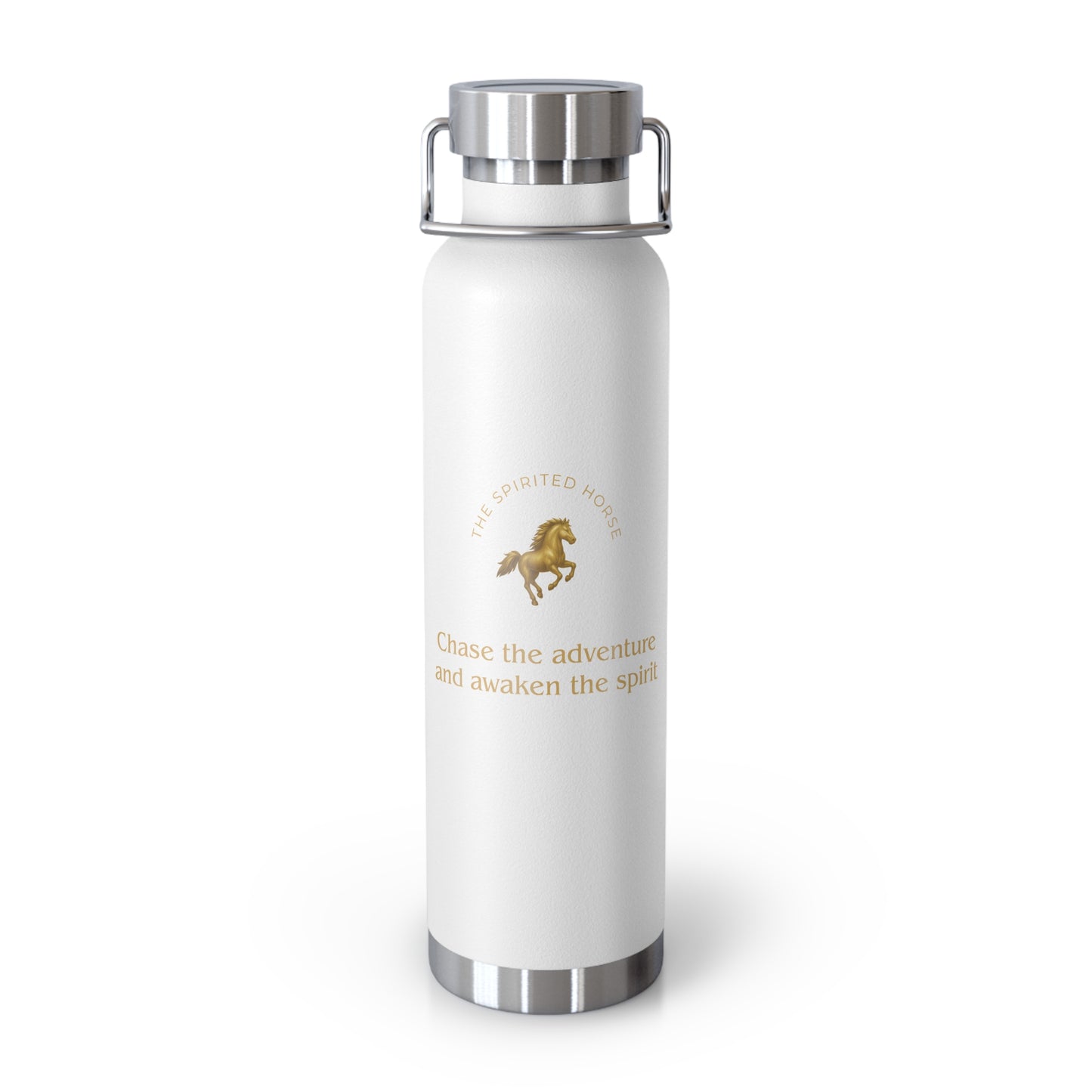 Affirmation Essentials - Horse (The Minimalist) - Copper Vacuum Insulated Canteen, 22oz