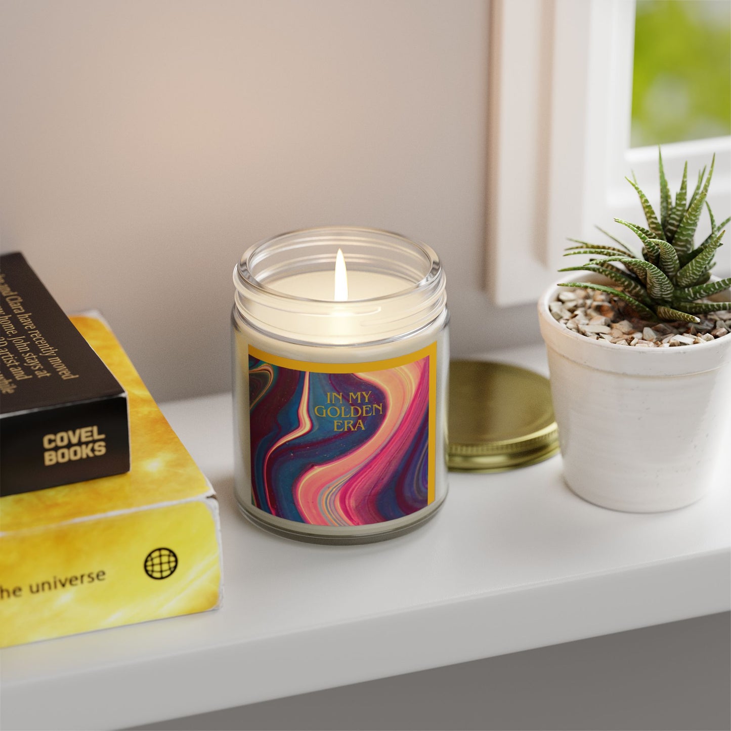 "In My Golden Era" - 9oz Scented Candle in Aromatherapy Jar - Perfect for Self-Care & Spiritual Moments