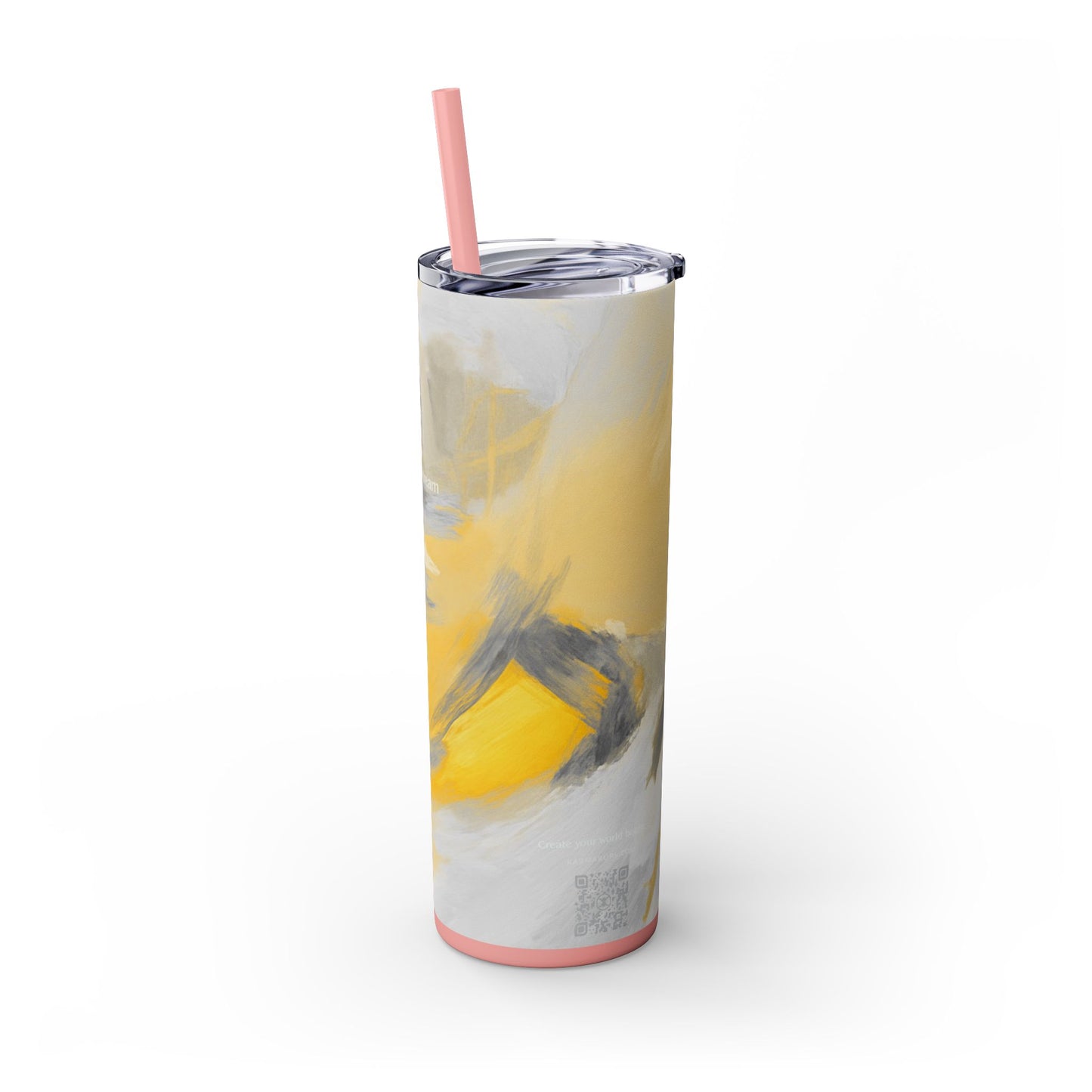 Artist Series - Silver Star - Skinny Tumbler with Straw, 20oz