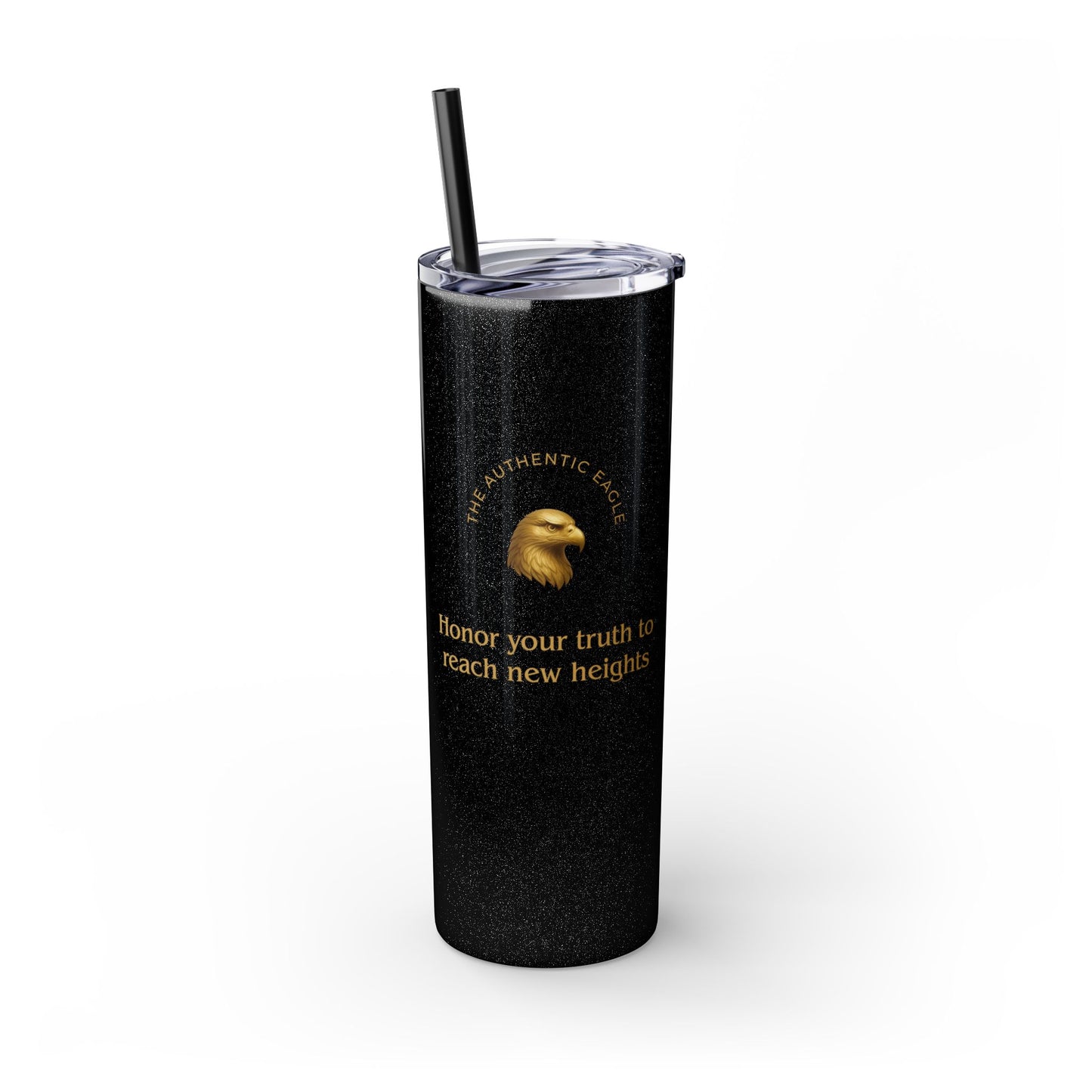 Karma Kups Affirmation Essentials - Eagle - Skinny Tumbler with Straw, 20oz