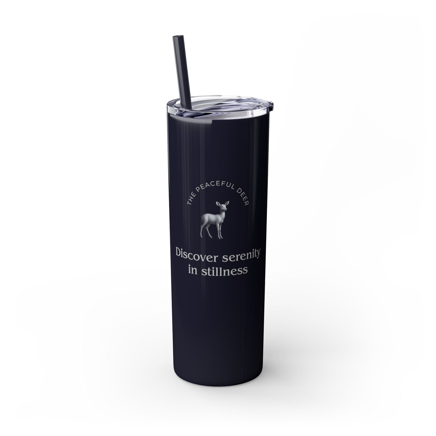 Karma Kups Affirmation Essentials - Deer - Skinny Tumbler with Straw, 20oz