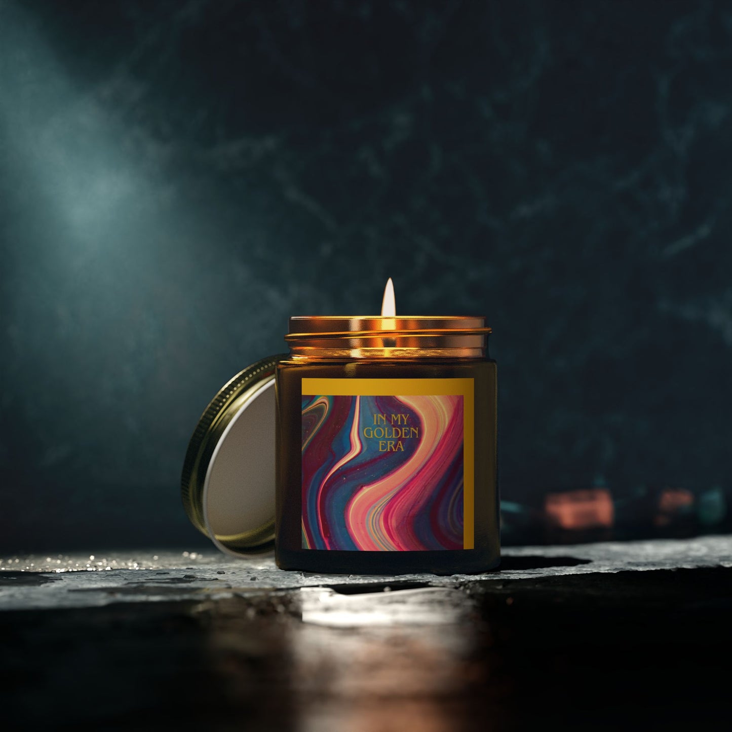 "In My Golden Era" - 9oz Scented Candle in Aromatherapy Jar - Perfect for Self-Care & Spiritual Moments