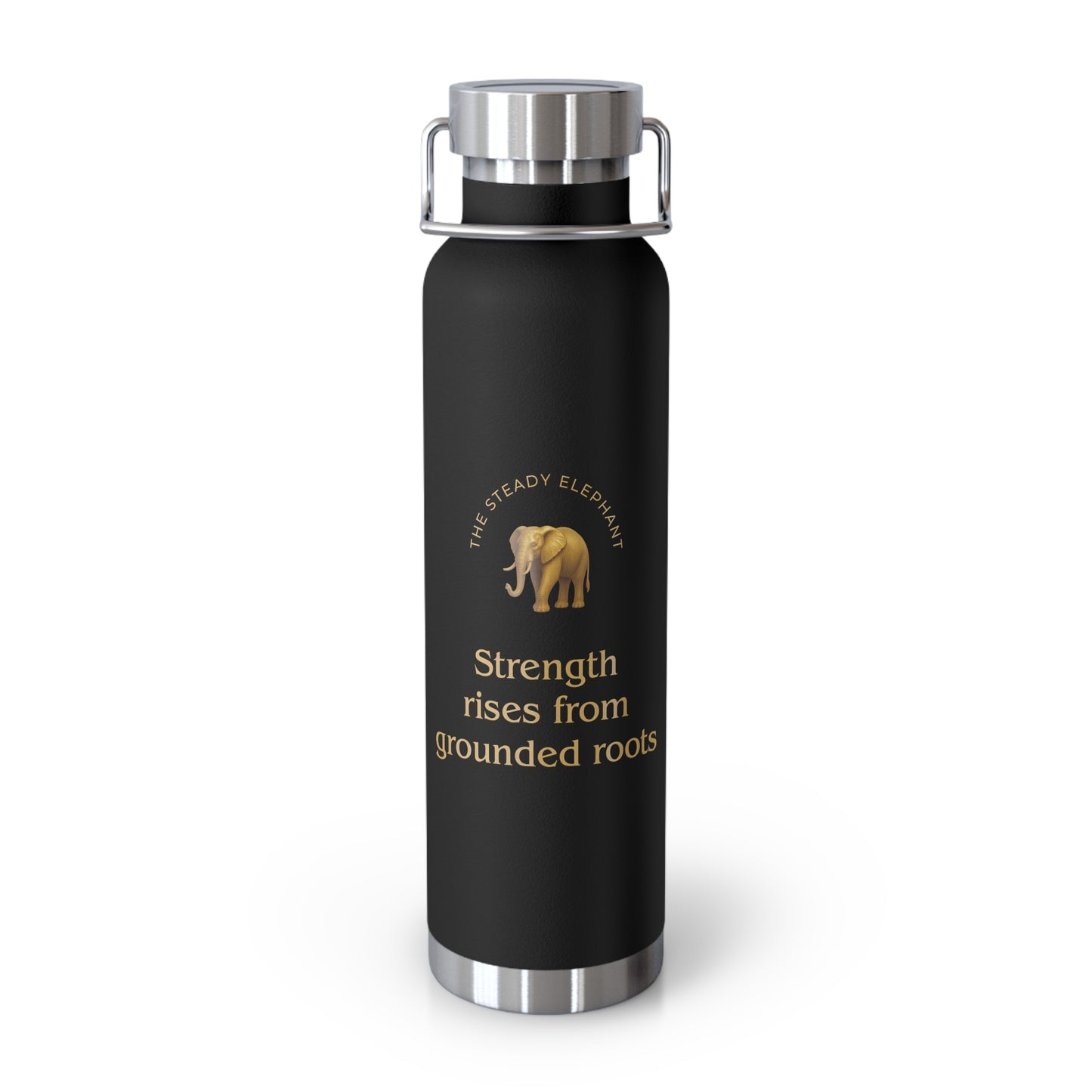 Affirmation Essentials - Elephant (Go Bold) - Copper Vacuum Insulated Canteen, 22oz