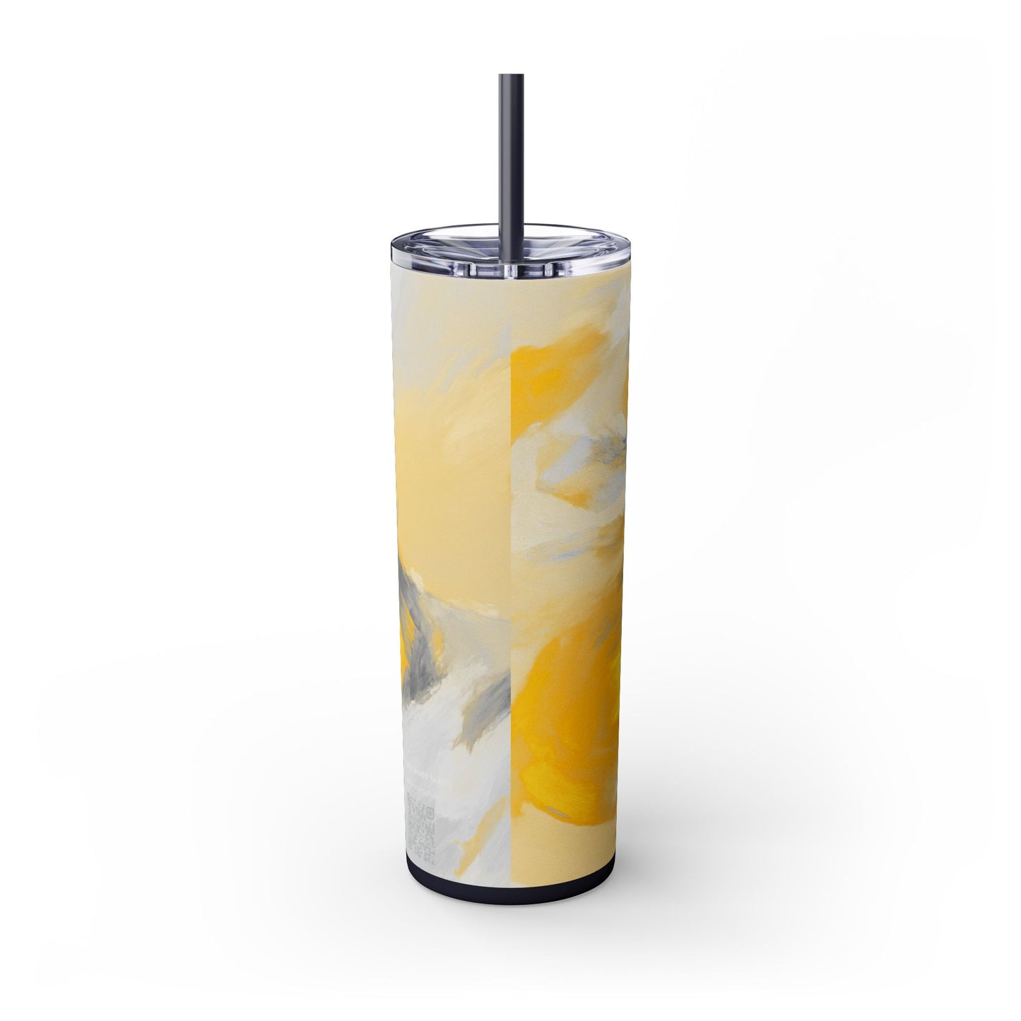 Artist Series - Silver Star - Skinny Tumbler with Straw, 20oz