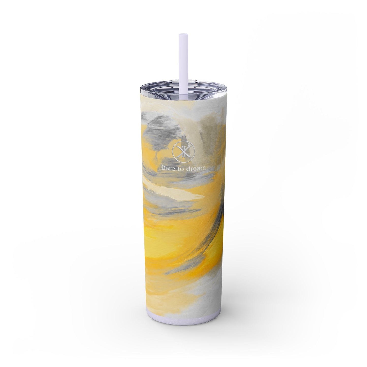 Artist Series - Silver Star - Skinny Tumbler with Straw, 20oz