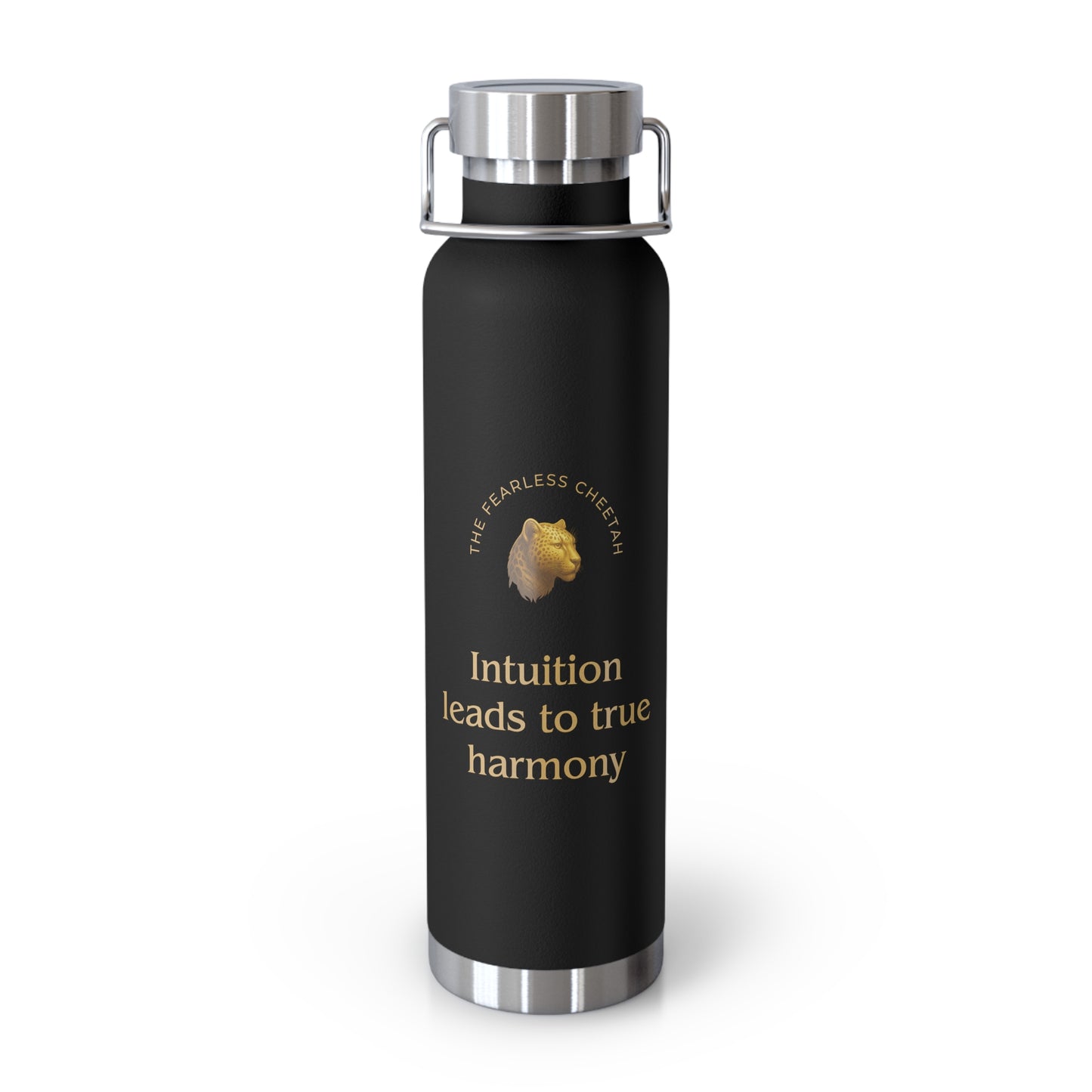 Affirmation Essentials - Cheetah (Go Bold) - Copper Vacuum Insulated Canteen, 22oz