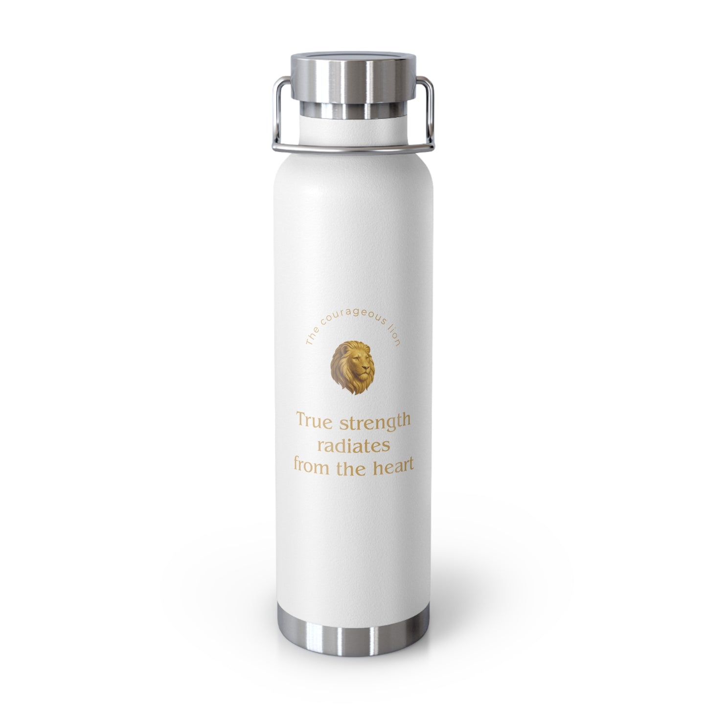 Affirmation Essentials - Lion (Go Bold) - Copper Vacuum Insulated Canteen, 22oz
