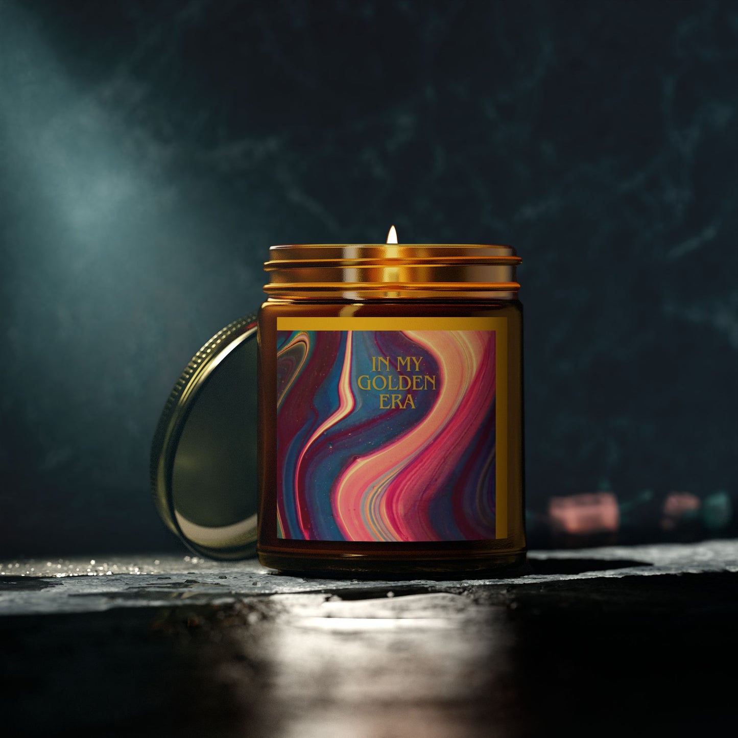 "In My Golden Era" - 9oz Scented Candle in Aromatherapy Jar - Perfect for Self-Care & Spiritual Moments