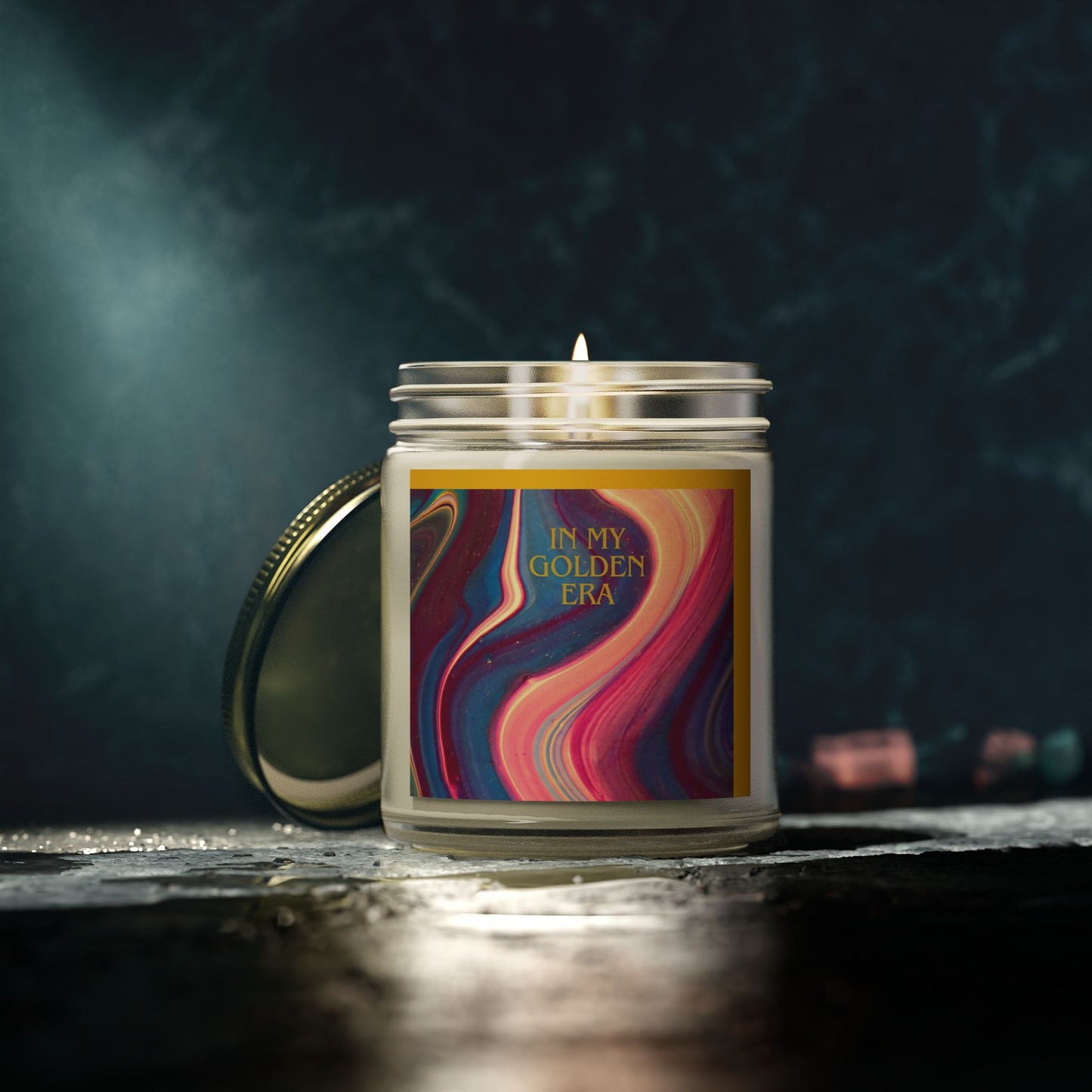 "In My Golden Era" - 9oz Scented Candle in Aromatherapy Jar - Perfect for Self-Care & Spiritual Moments