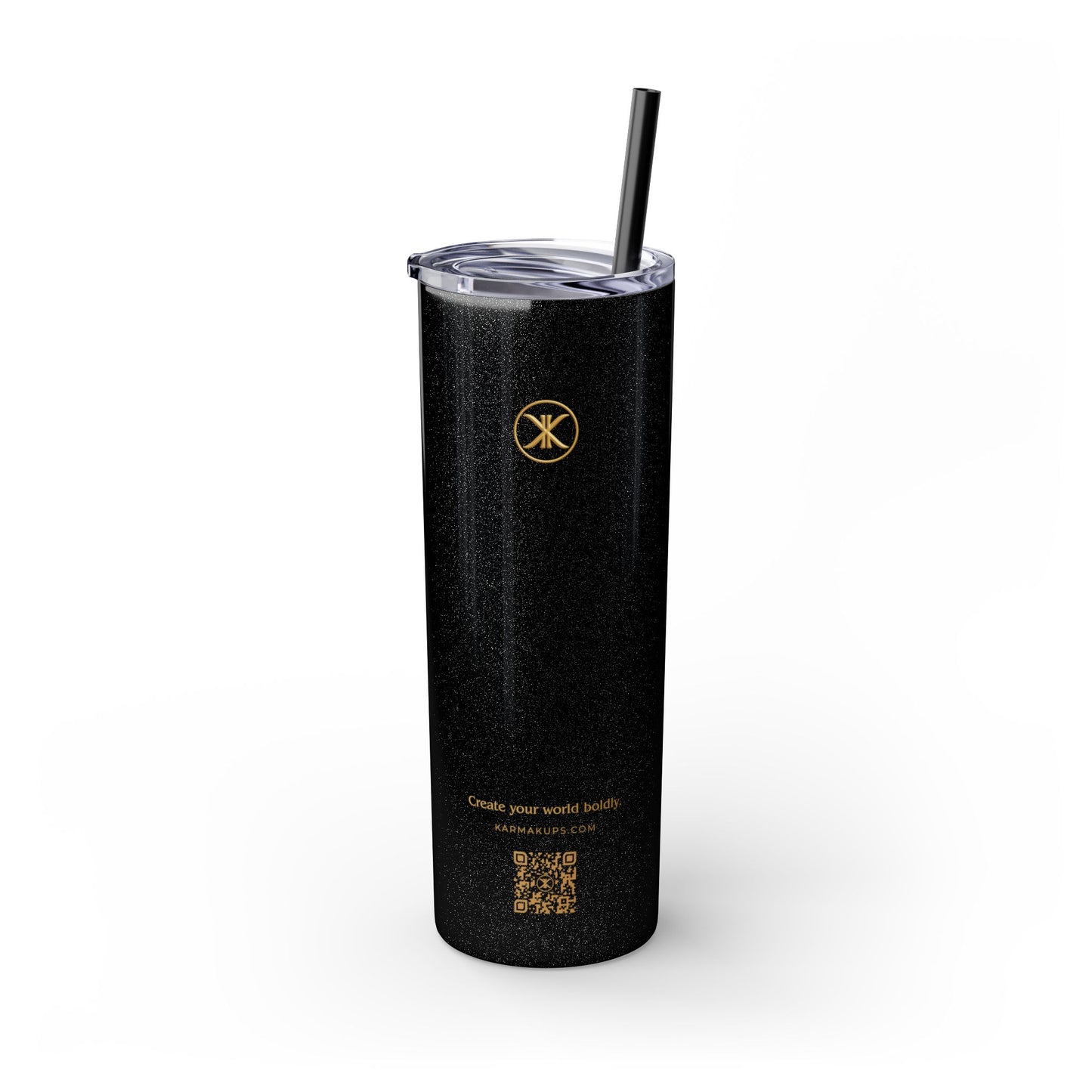 Karma Kups Affirmation Essentials - Rabbit - Skinny Tumbler with Straw, 20oz