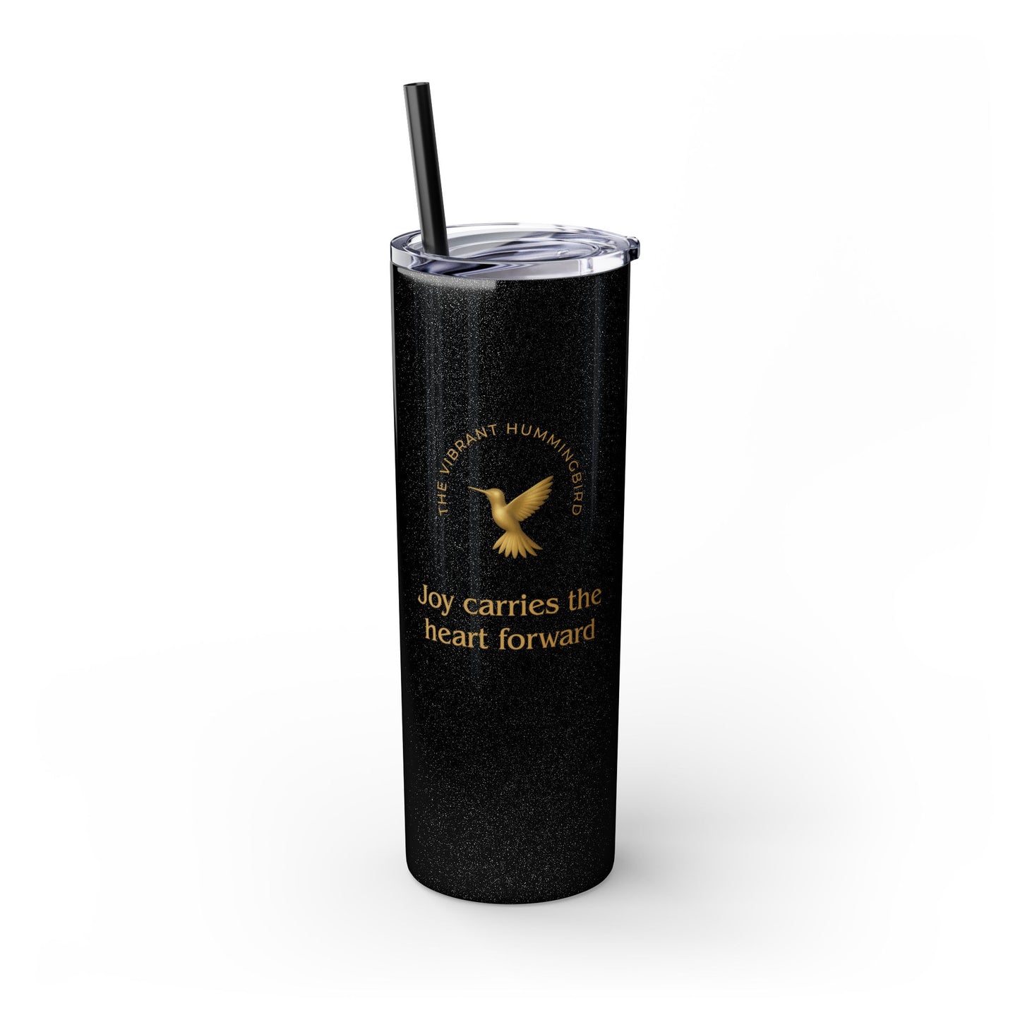 Karma Kups Affirmation Essentials - Hummingbird - Skinny Tumbler with Straw, 20oz