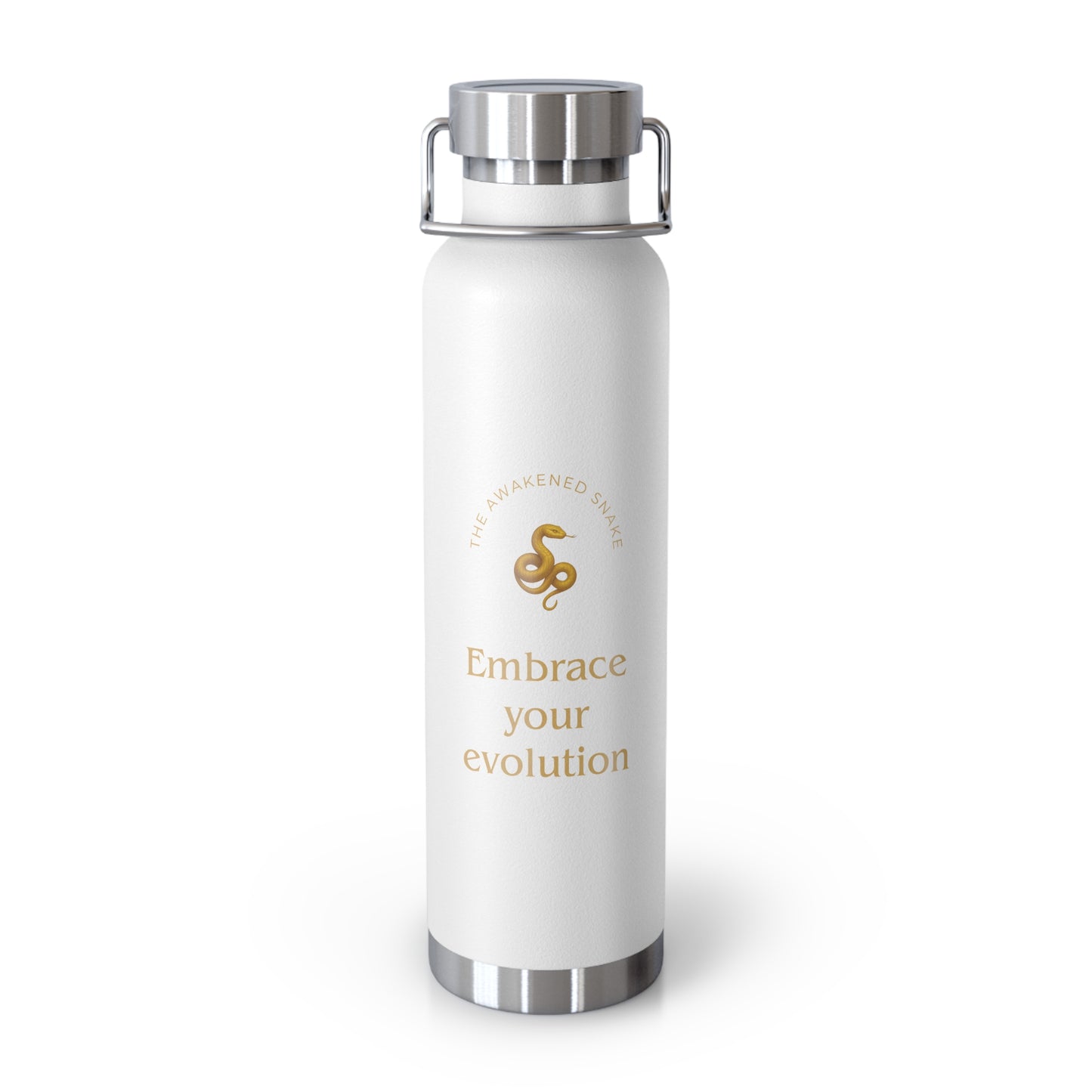 Affirmation Essentials - Snake (Go Bold) - Copper Vacuum Insulated Canteen, 22oz