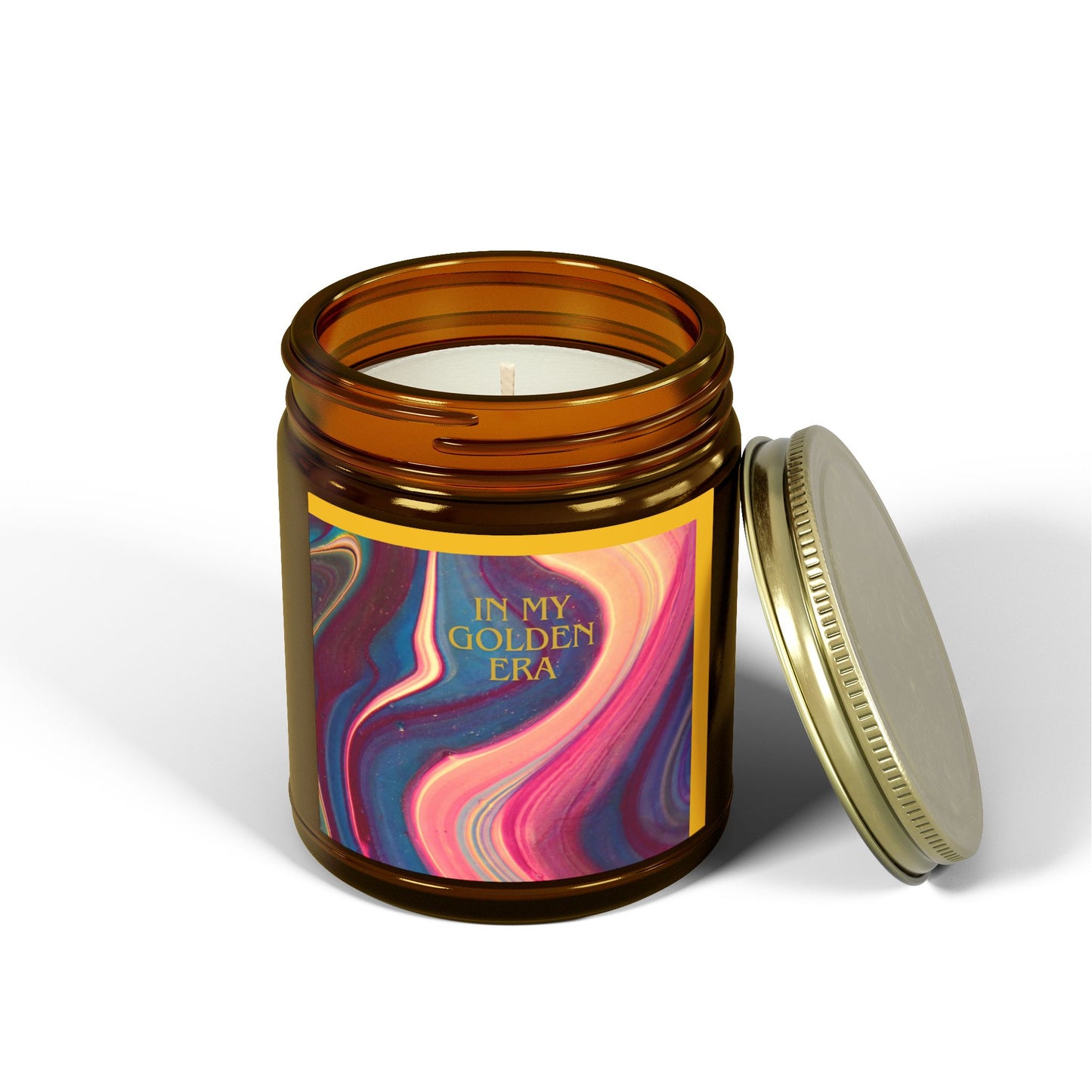 "In My Golden Era" - 9oz Scented Candle in Aromatherapy Jar - Perfect for Self-Care & Spiritual Moments