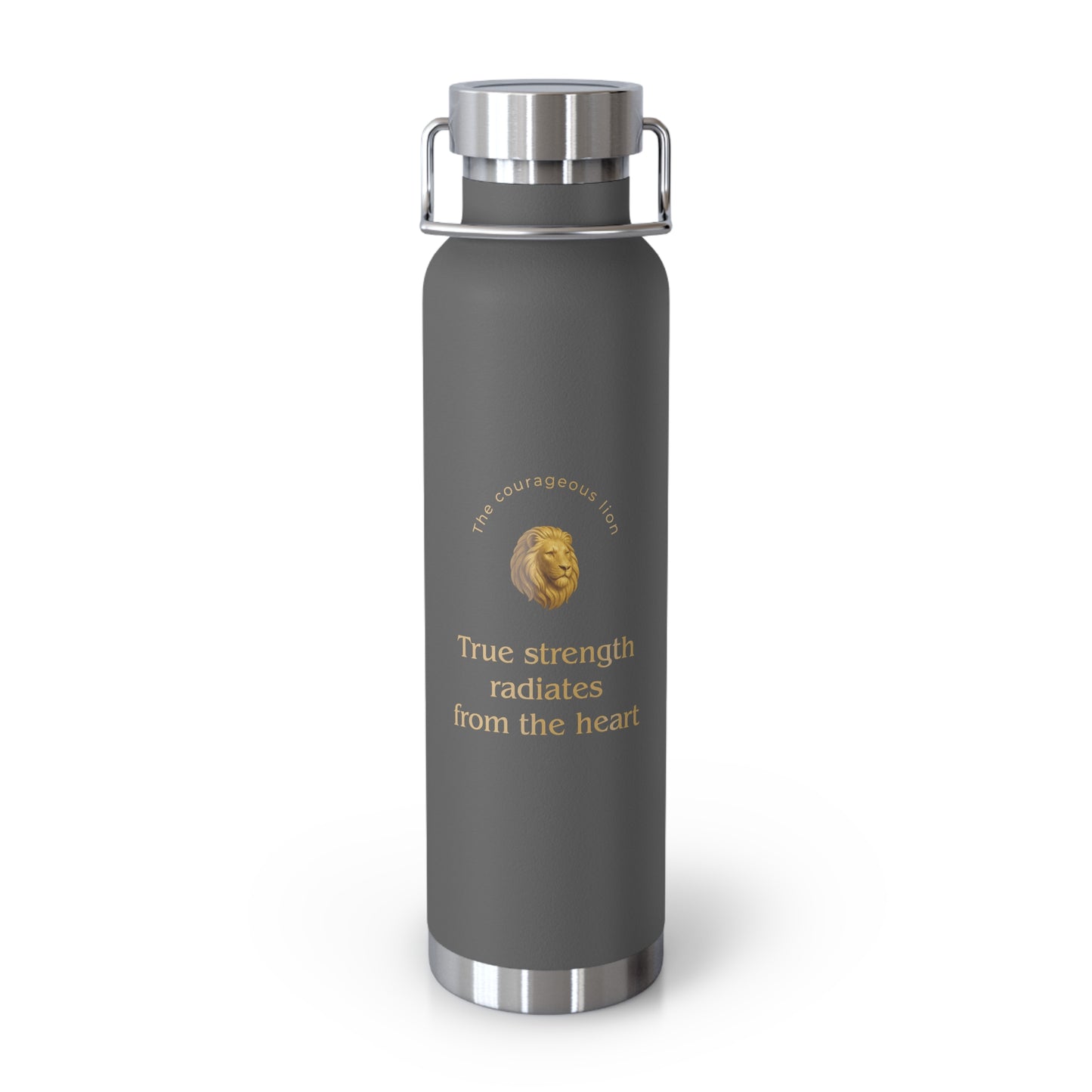Affirmation Essentials - Lion (Go Bold) - Copper Vacuum Insulated Canteen, 22oz