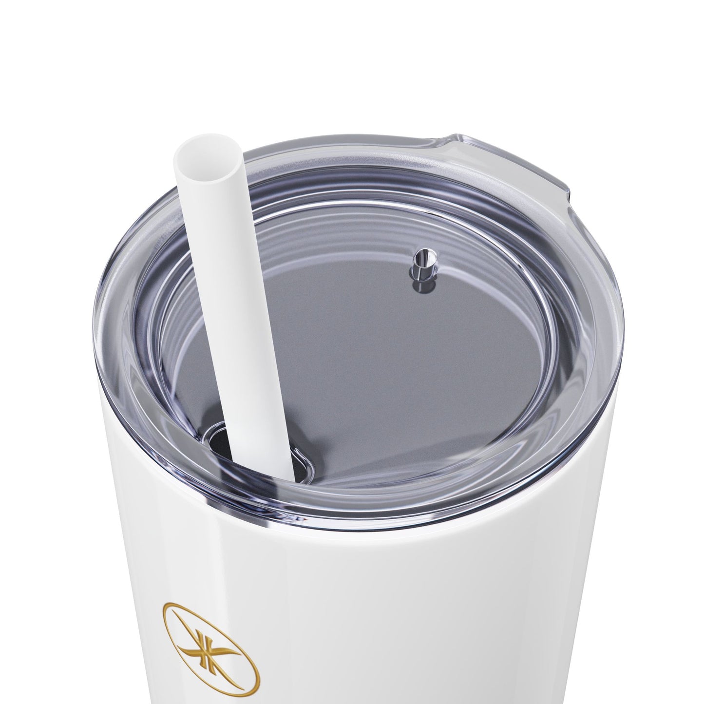 Karma Kups Affirmation Essentials - Elephant - Skinny Tumbler with Straw, 20oz