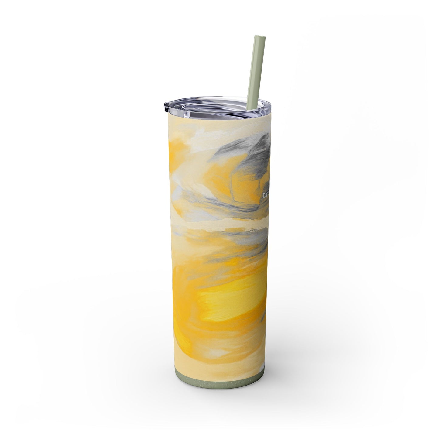 Artist Series - Silver Star - Skinny Tumbler with Straw, 20oz