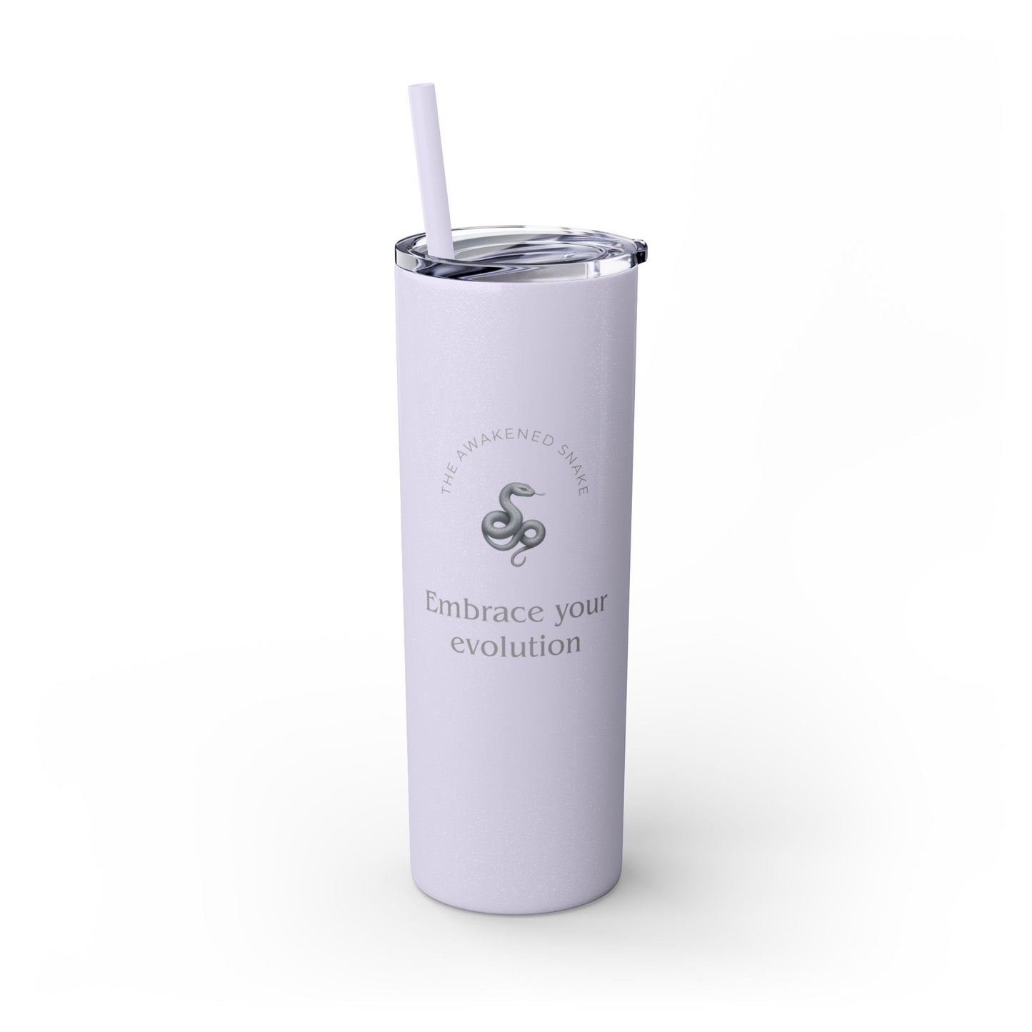 Karma Kups Affirmation Essentials - Snake - Skinny Tumbler with Straw, 20oz