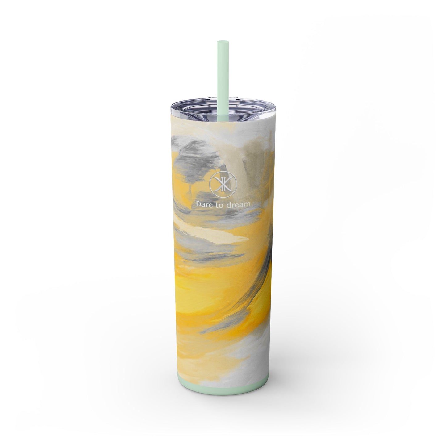 Artist Series - Silver Star - Skinny Tumbler with Straw, 20oz