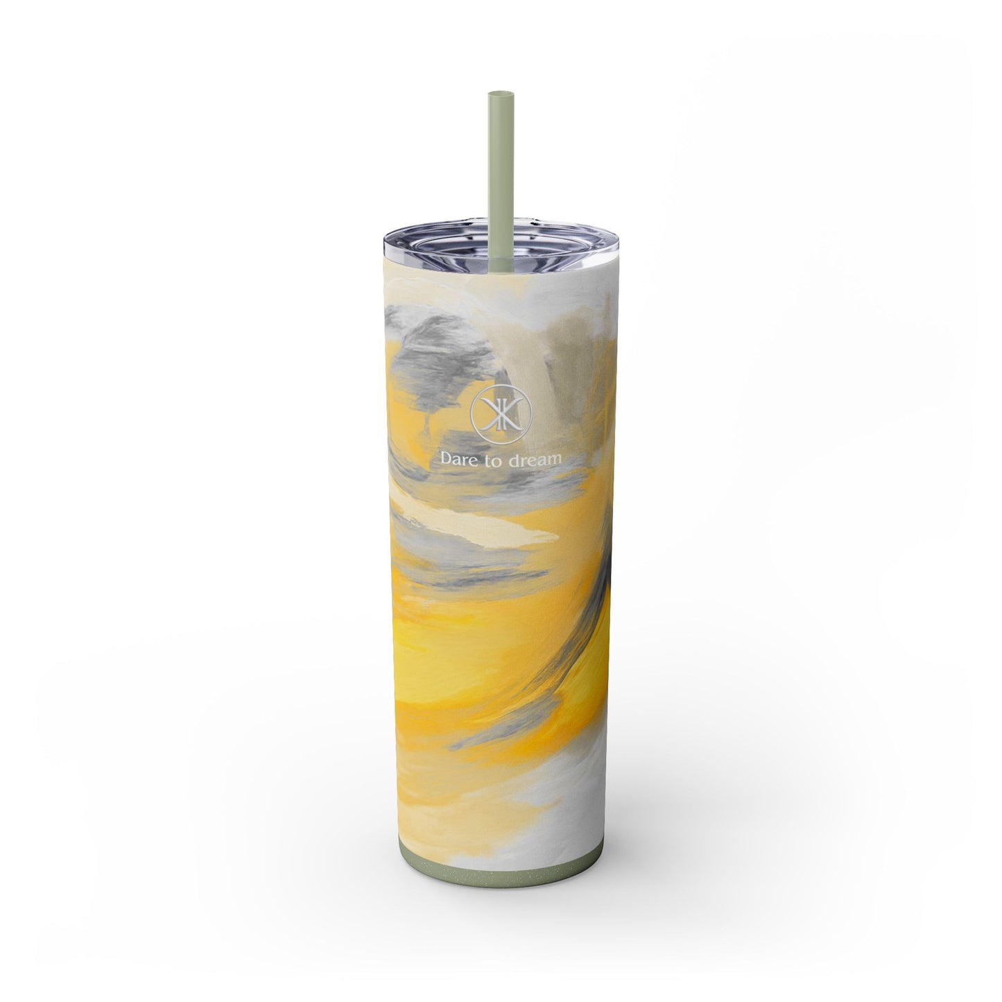 Artist Series - Silver Star - Skinny Tumbler with Straw, 20oz