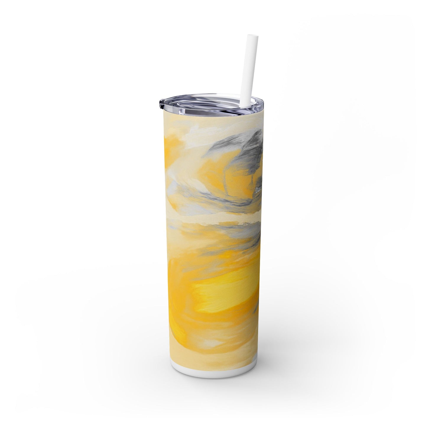Artist Series - Silver Star - Skinny Tumbler with Straw, 20oz