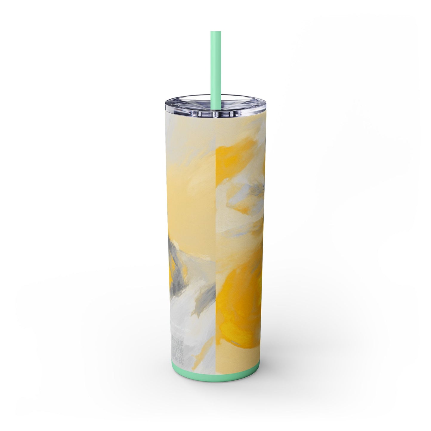 Artist Series - Silver Star - Skinny Tumbler with Straw, 20oz