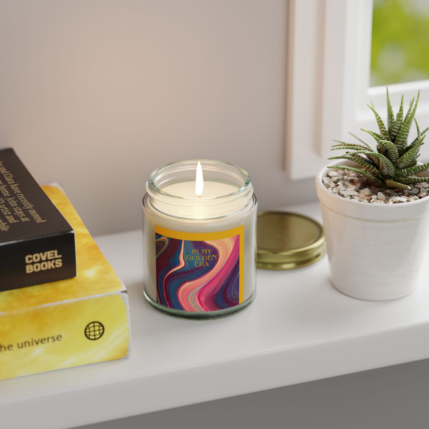 "In My Golden Era"  - 9oz Scented Candle in Aromatherapy Jar - Perfect for Self-Care & Spiritual Moments