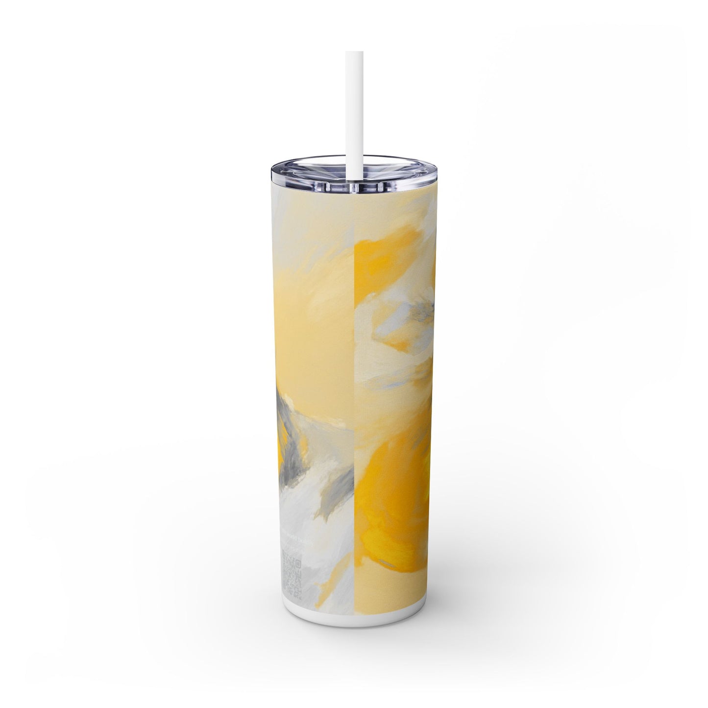 Artist Series - Silver Star - Skinny Tumbler with Straw, 20oz