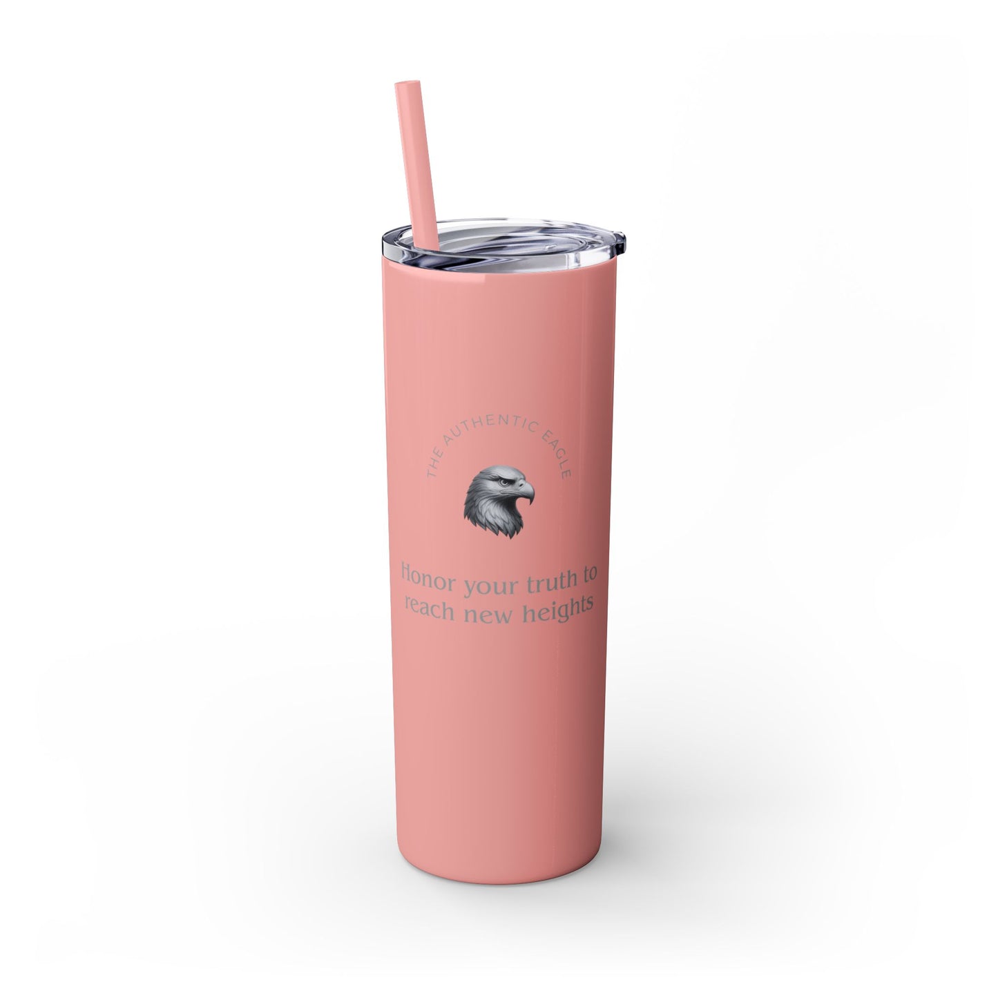 Karma Kups Affirmation Essentials - Eagle - Skinny Tumbler with Straw, 20oz