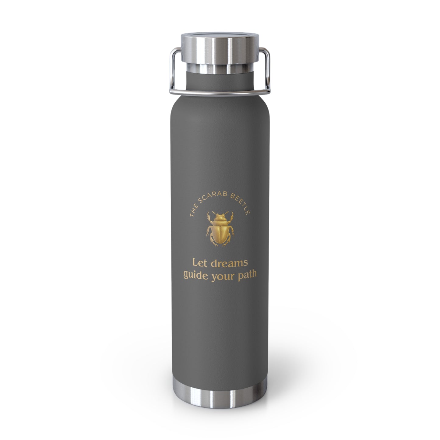 Affirmation Essentials - Scarab Beetle (The Minimalist) - Copper Vacuum Insulated Canteen, 22oz