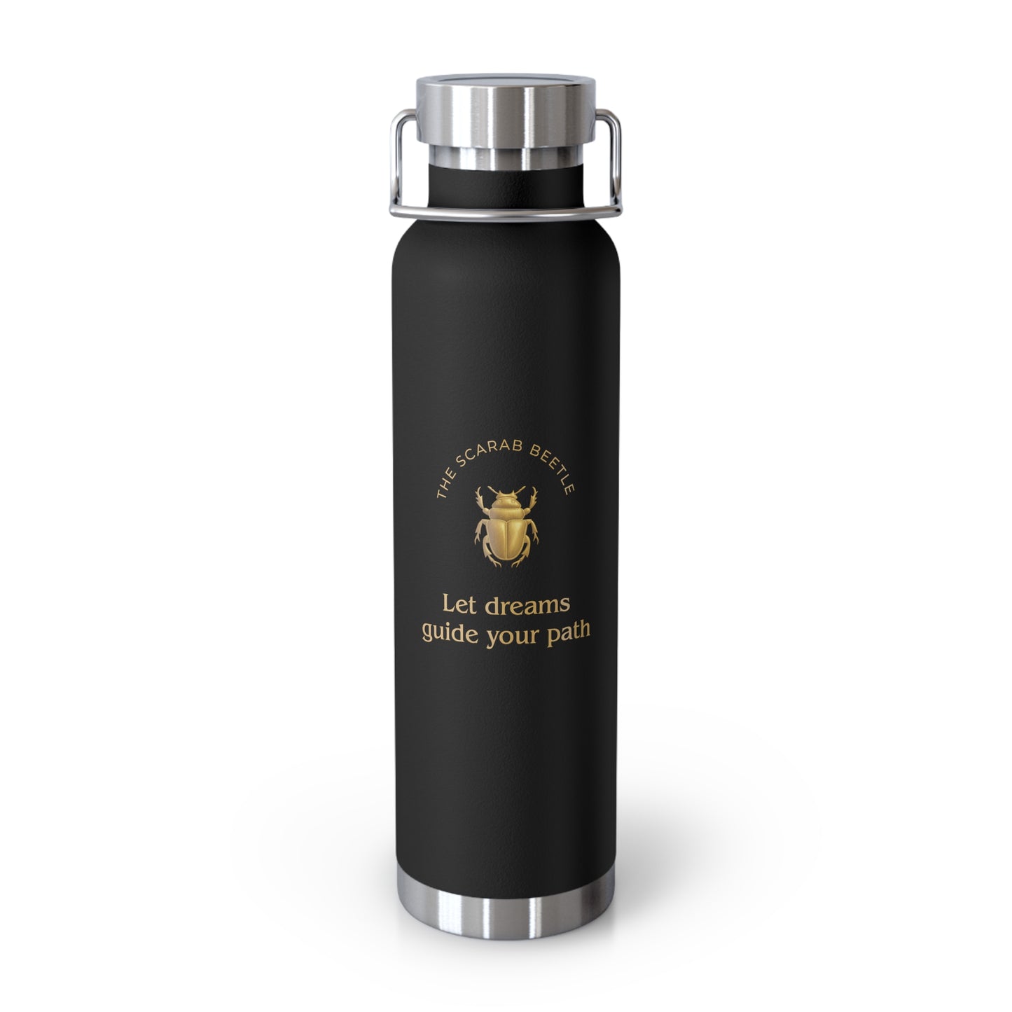 Affirmation Essentials - Scarab Beetle (The Minimalist) - Copper Vacuum Insulated Canteen, 22oz