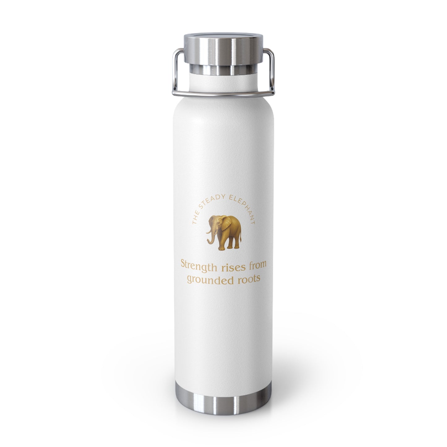 Affirmation Essentials - Elephant (The Minimalist) - Copper Vacuum Insulated Canteen, 22oz