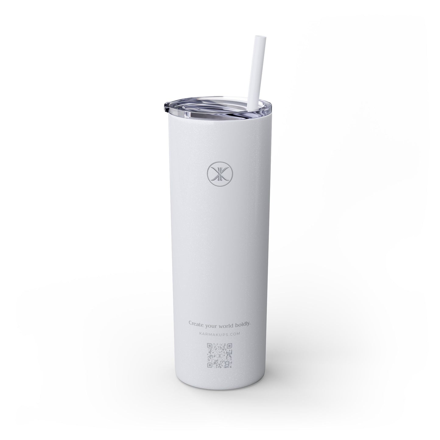 Karma Kups Affirmation Essentials - Hummingbird - Skinny Tumbler with Straw, 20oz