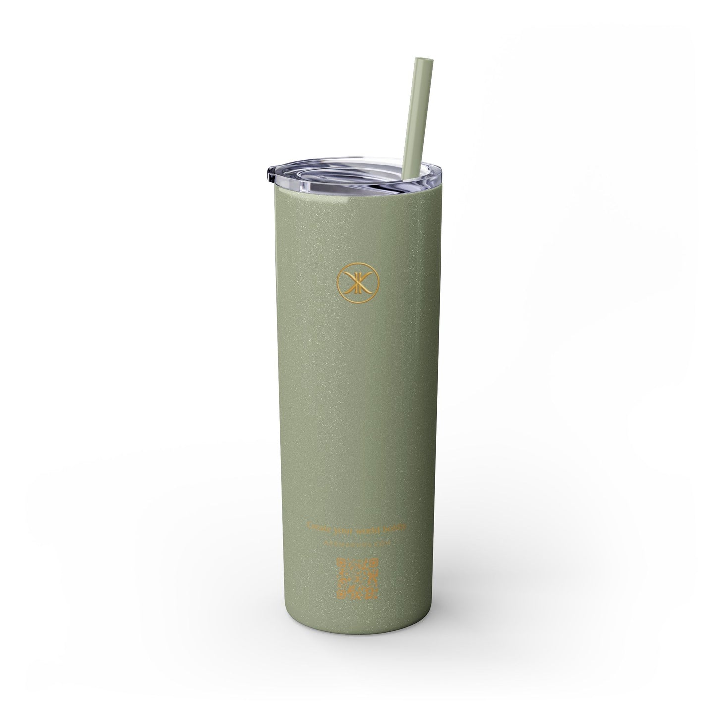 Karma Kups Affirmation Essentials - Hummingbird - Skinny Tumbler with Straw, 20oz