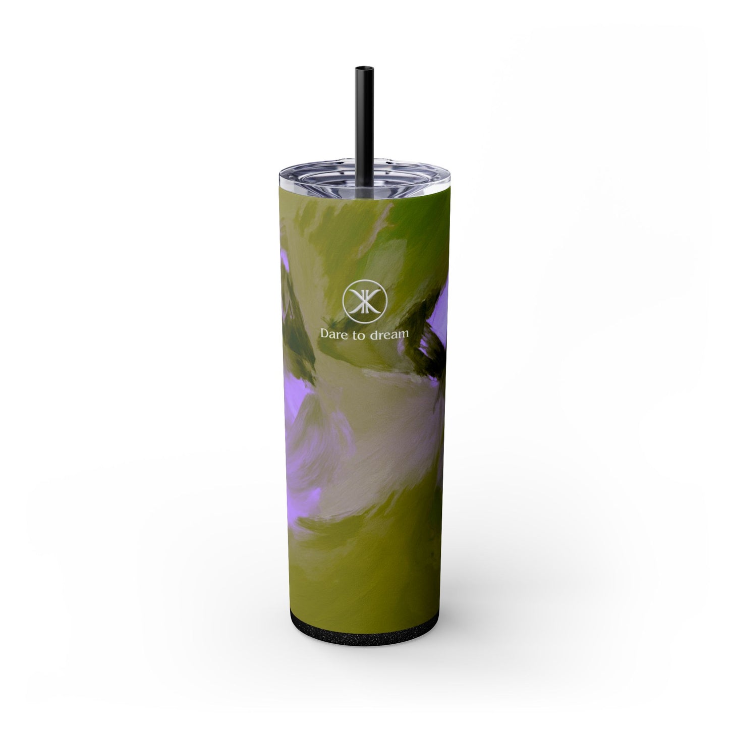 Artist Series - Garden Bloom - Skinny Tumbler with Straw, 20oz