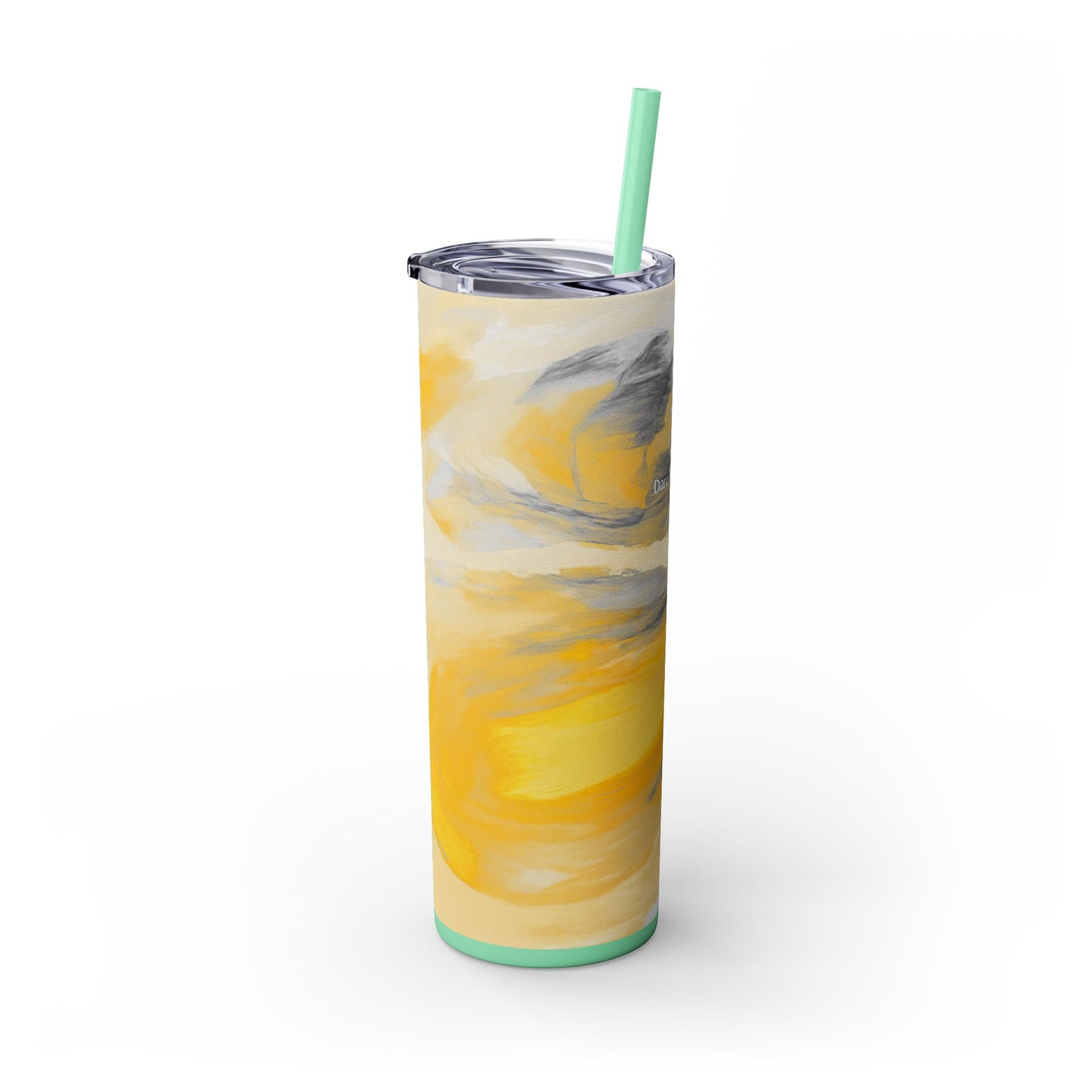 Artist Series - Silver Star - Skinny Tumbler with Straw, 20oz