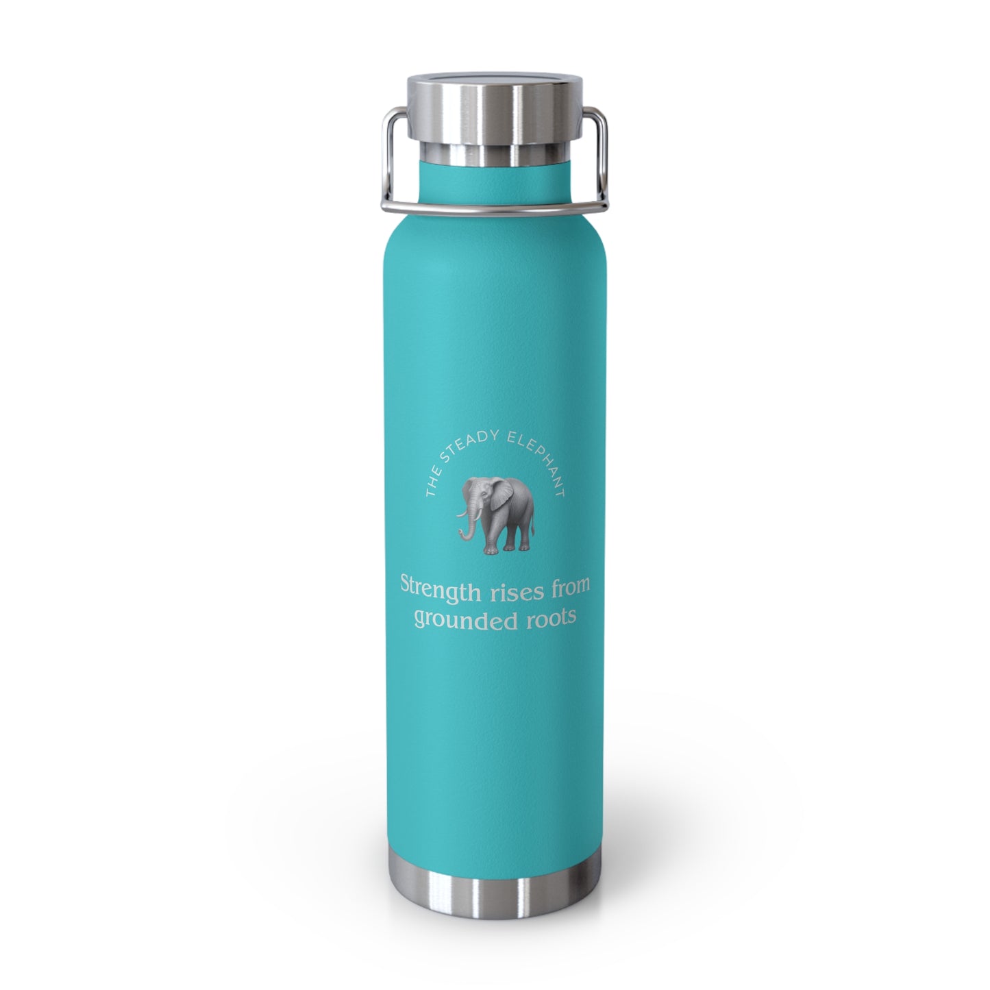 Affirmation Essentials - Elephant (The Minimalist) - Copper Vacuum Insulated Canteen, 22oz