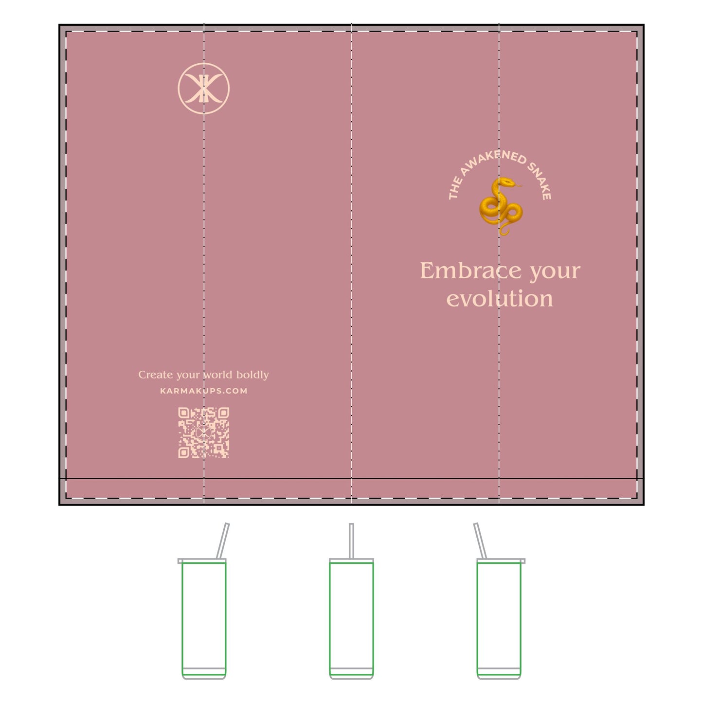 Affirmation Essentials - Snake - Maker Sip Tumbler,  20oz