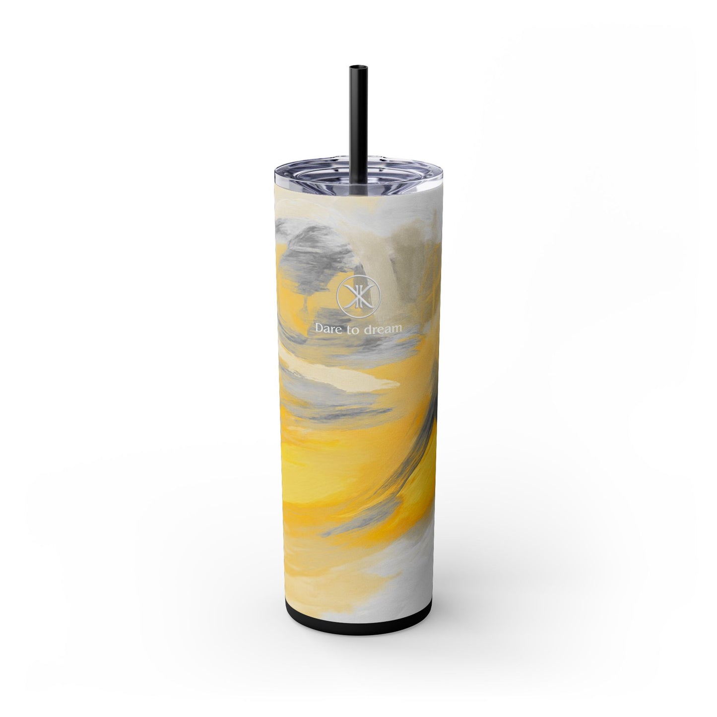 Artist Series - Silver Star - Skinny Tumbler with Straw, 20oz