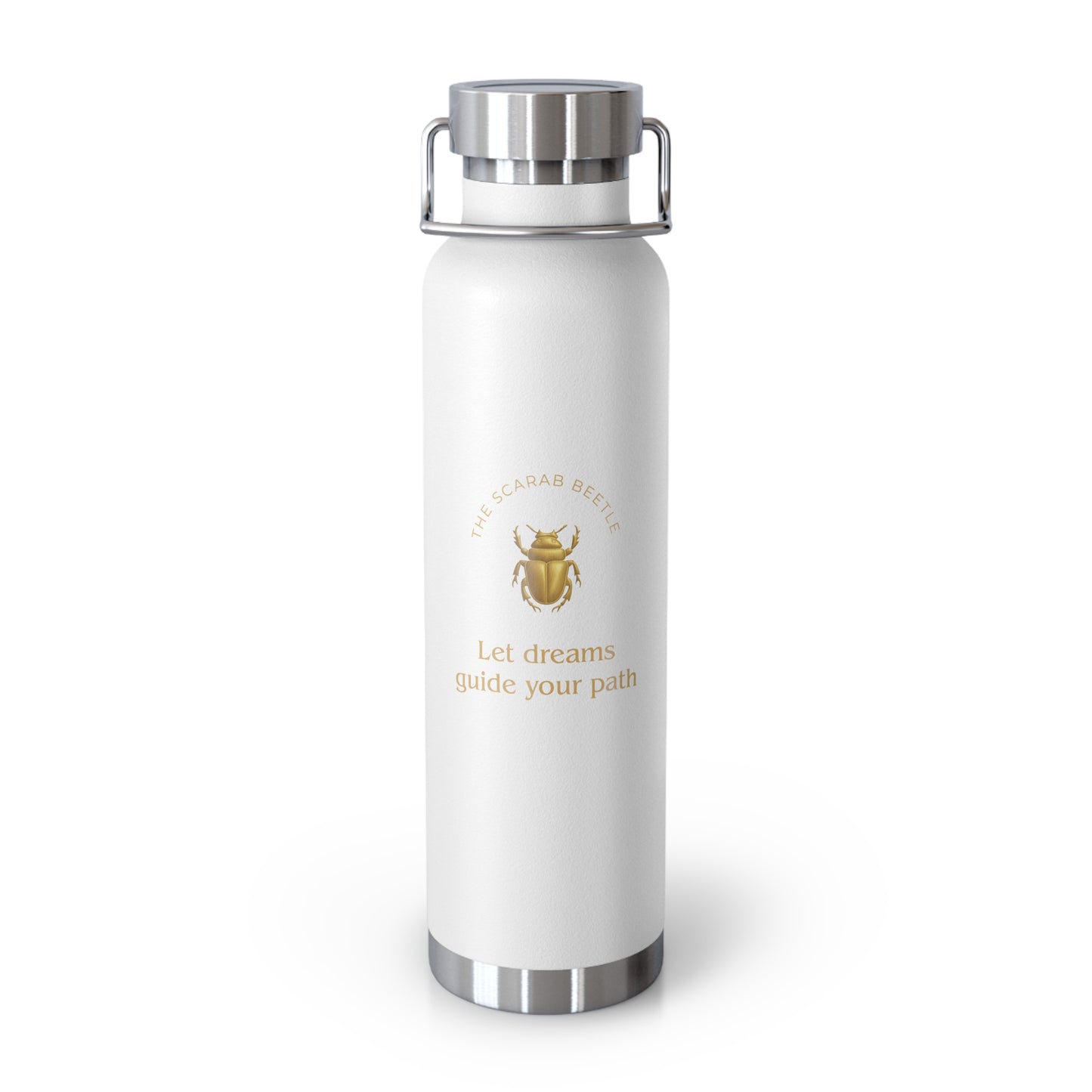 Affirmation Essentials - Scarab Beetle (The Minimalist) - Copper Vacuum Insulated Canteen, 22oz