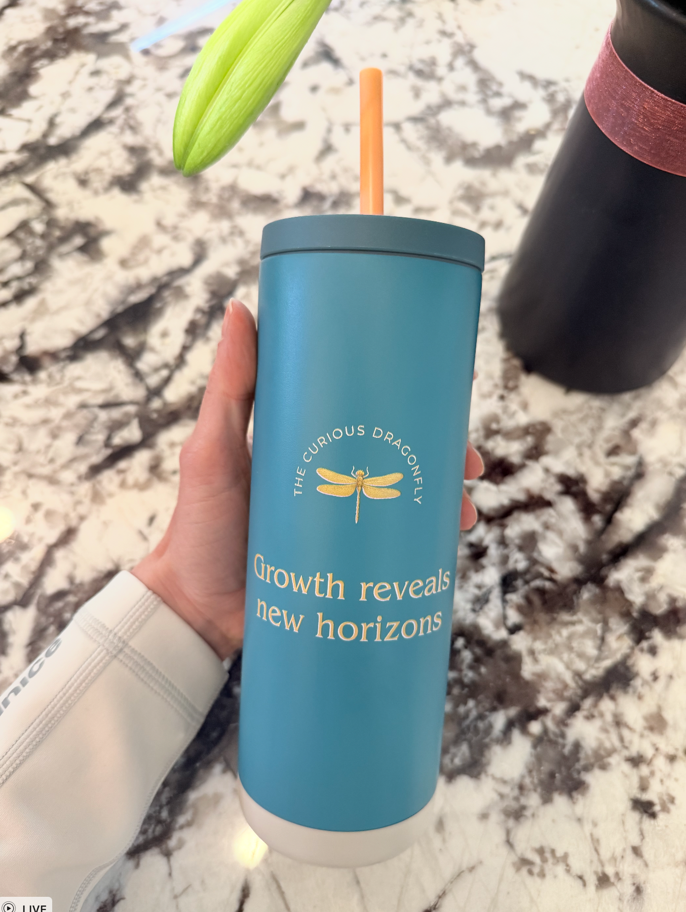 Affirmation Essentials - Dragonfly - Maker Sip Tumbler,  20oz