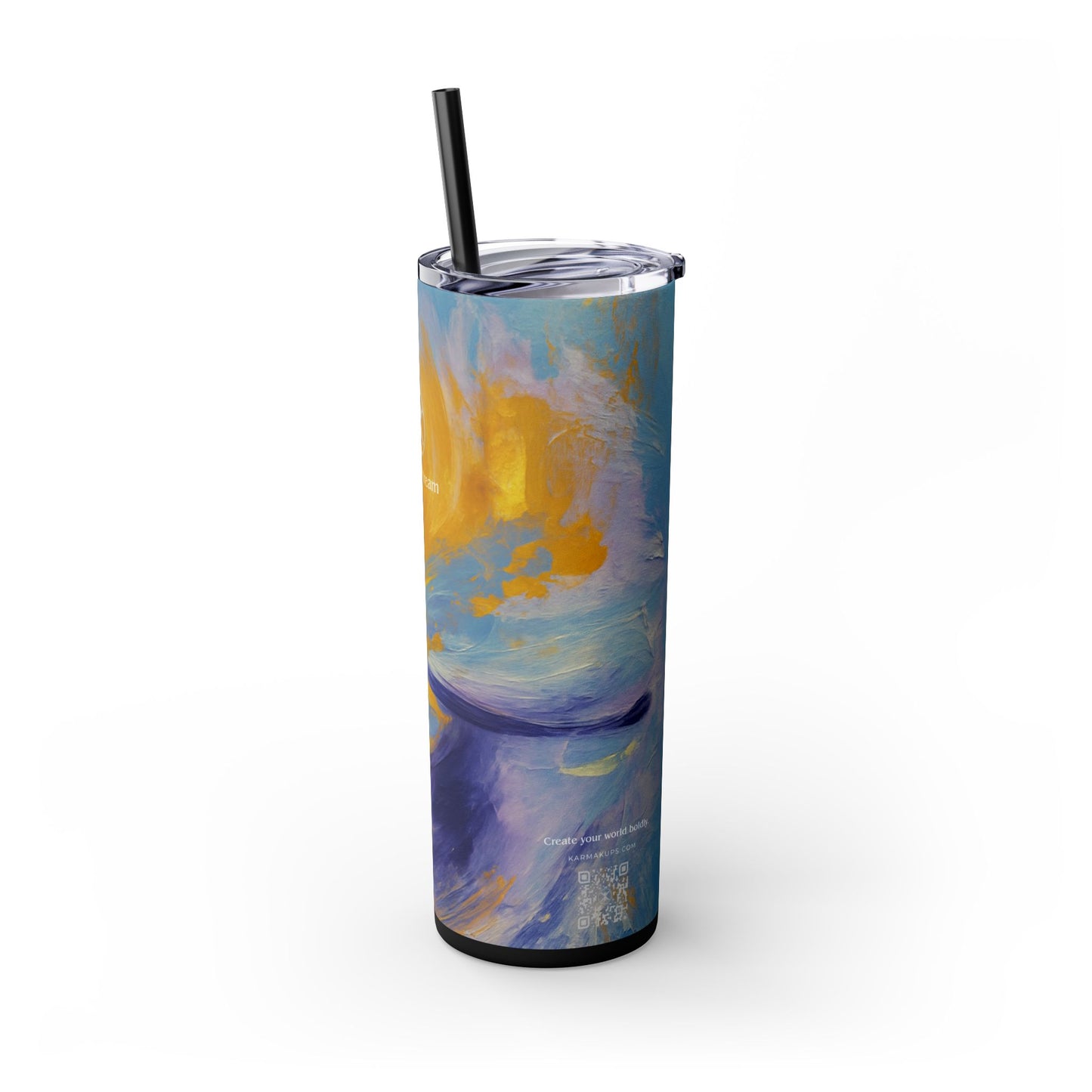 Artist Series - Cool Collective - Skinny Tumbler with Straw, 20oz