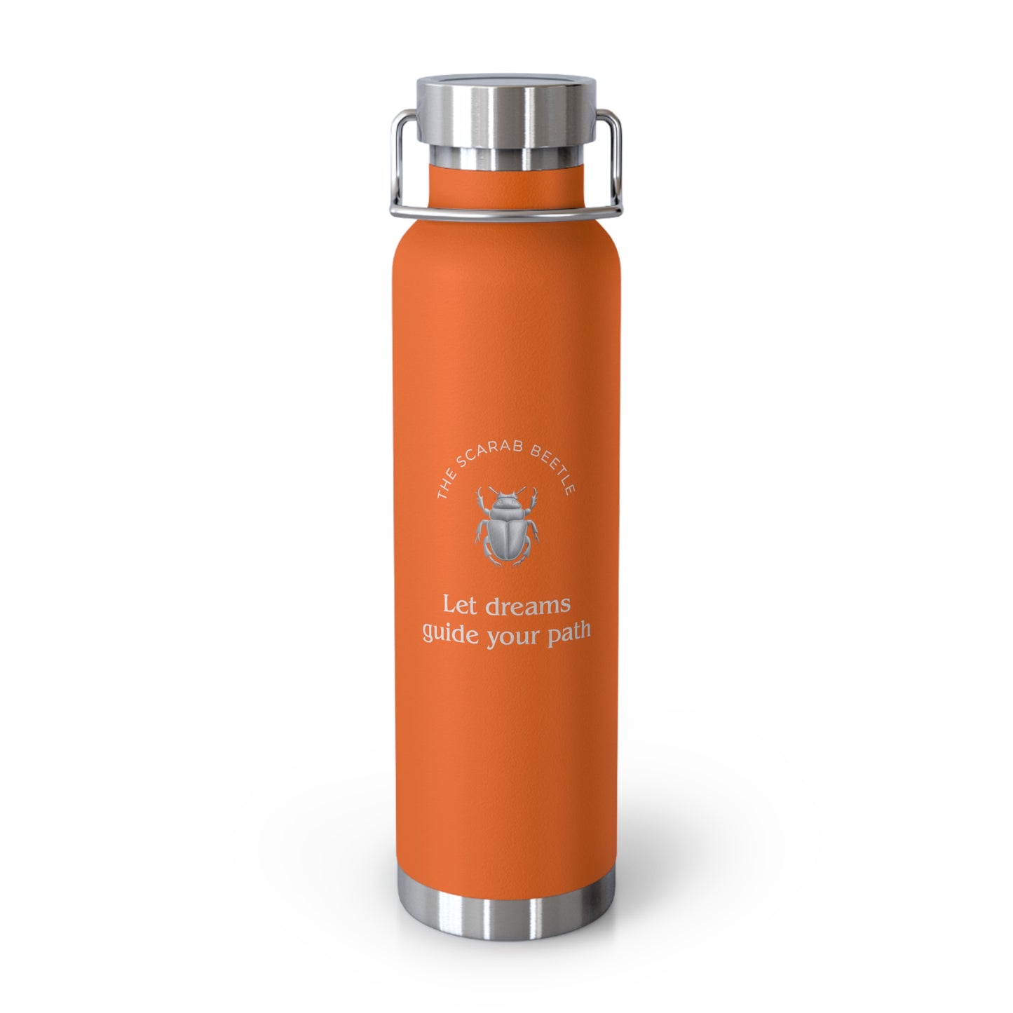 Affirmation Essentials - Scarab Beetle (The Minimalist) - Copper Vacuum Insulated Canteen, 22oz