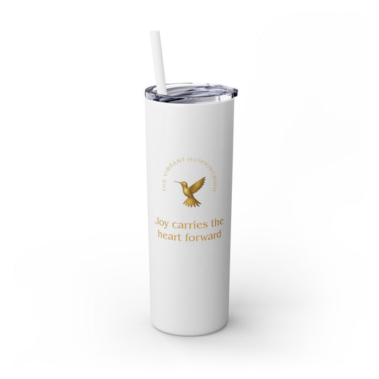 Karma Kups Affirmation Essentials - Hummingbird - Skinny Tumbler with Straw, 20oz