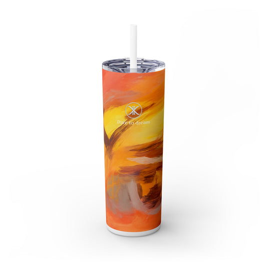 Artist Series - Golden Ray - Skinny Tumbler with Straw, 20oz