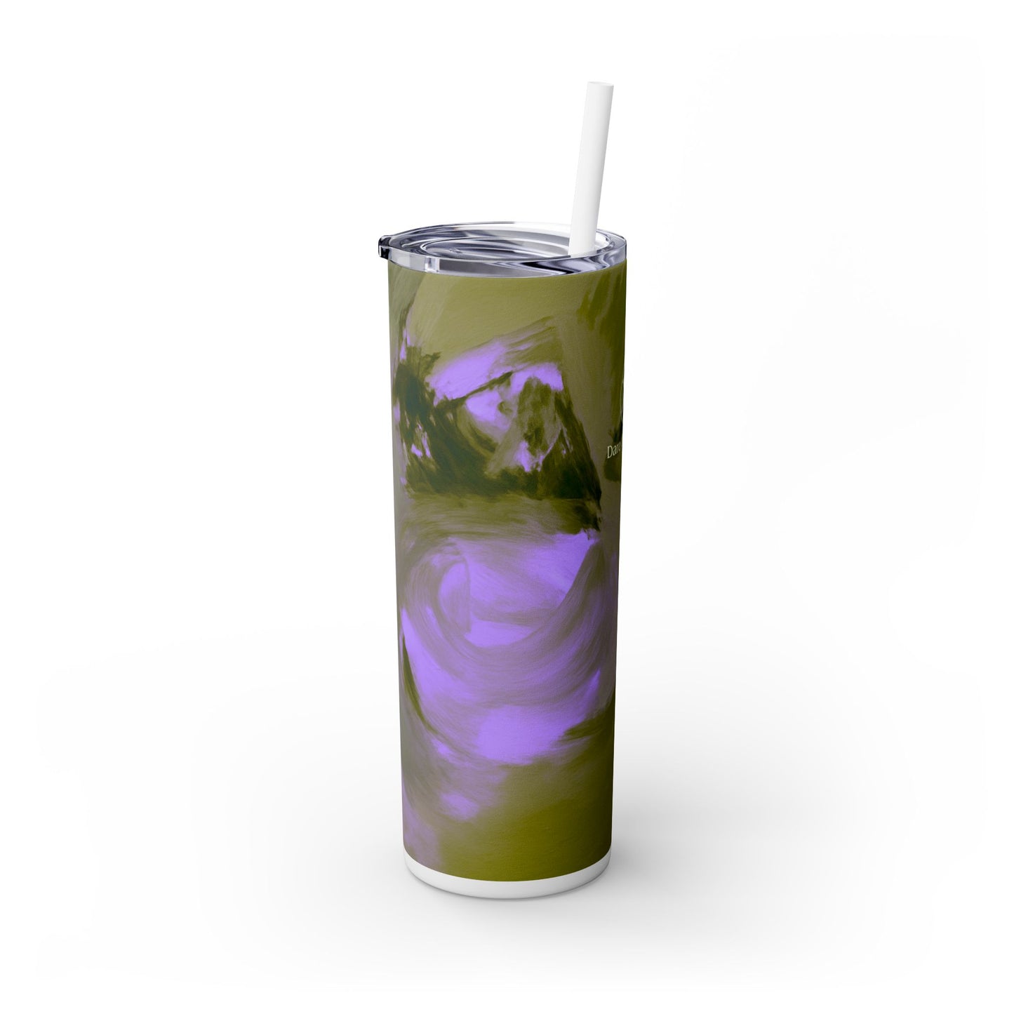 Artist Series - Garden Bloom - Skinny Tumbler with Straw, 20oz