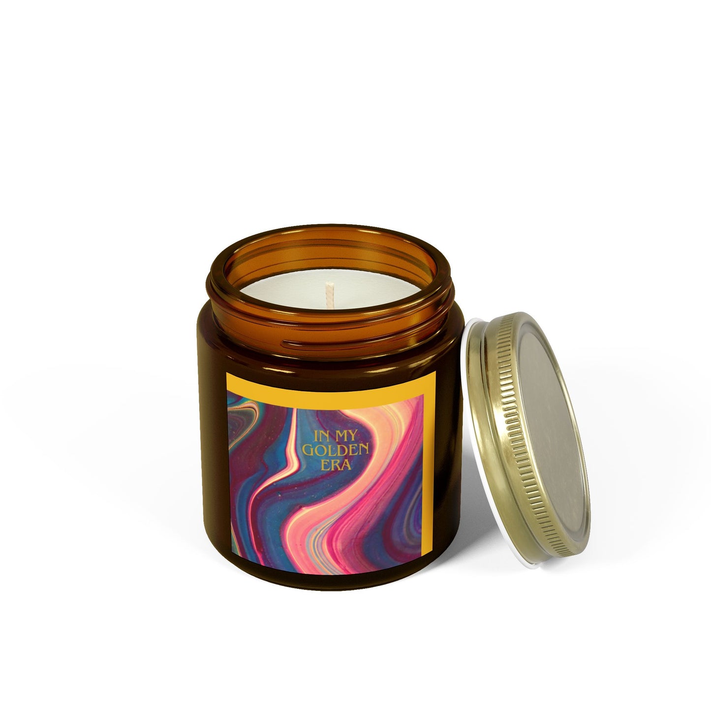 "In My Golden Era"  - 9oz Scented Candle in Aromatherapy Jar - Perfect for Self-Care & Spiritual Moments