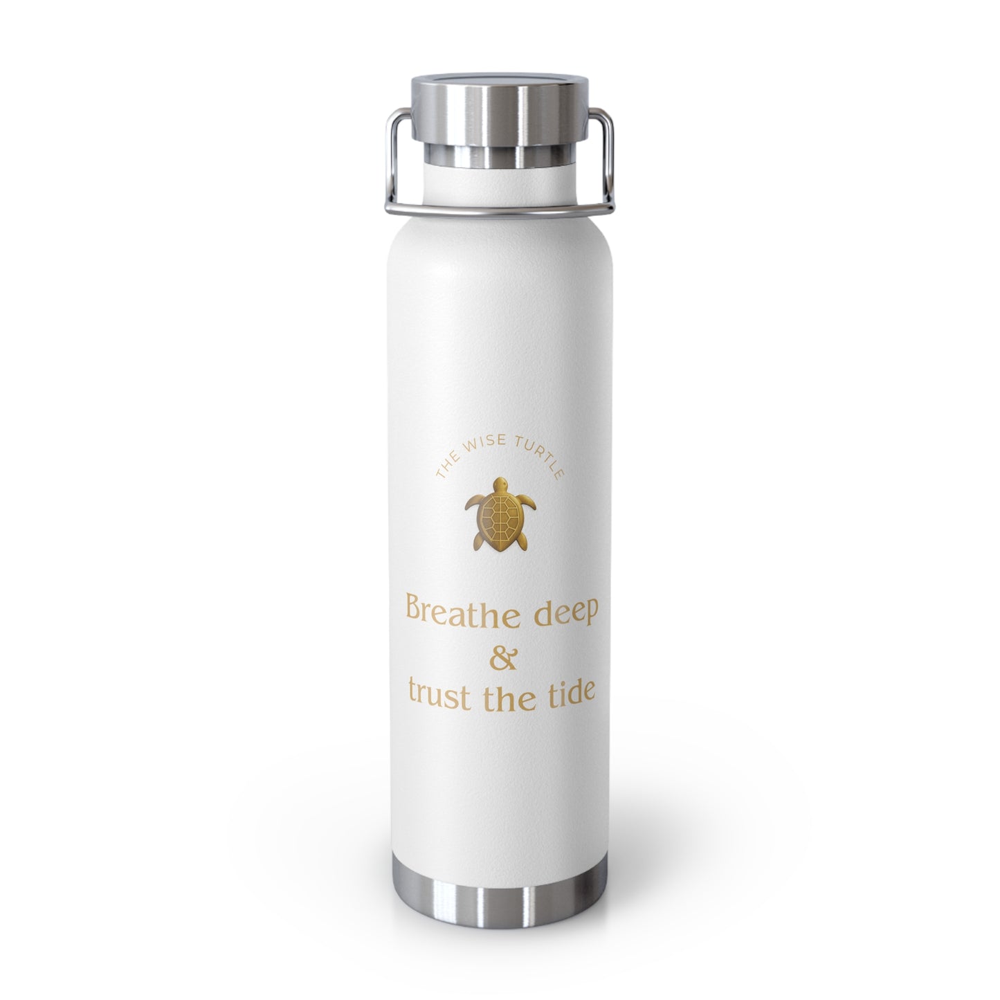 Affirmation Essentials - Turtle (Go Bold) - Copper Vacuum Insulated Canteen, 22oz