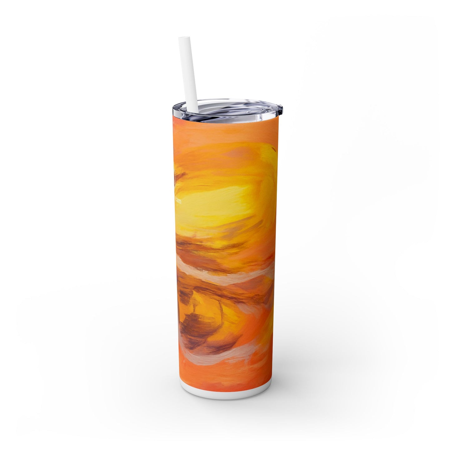 Artist Series - Golden Ray - Skinny Tumbler with Straw, 20oz