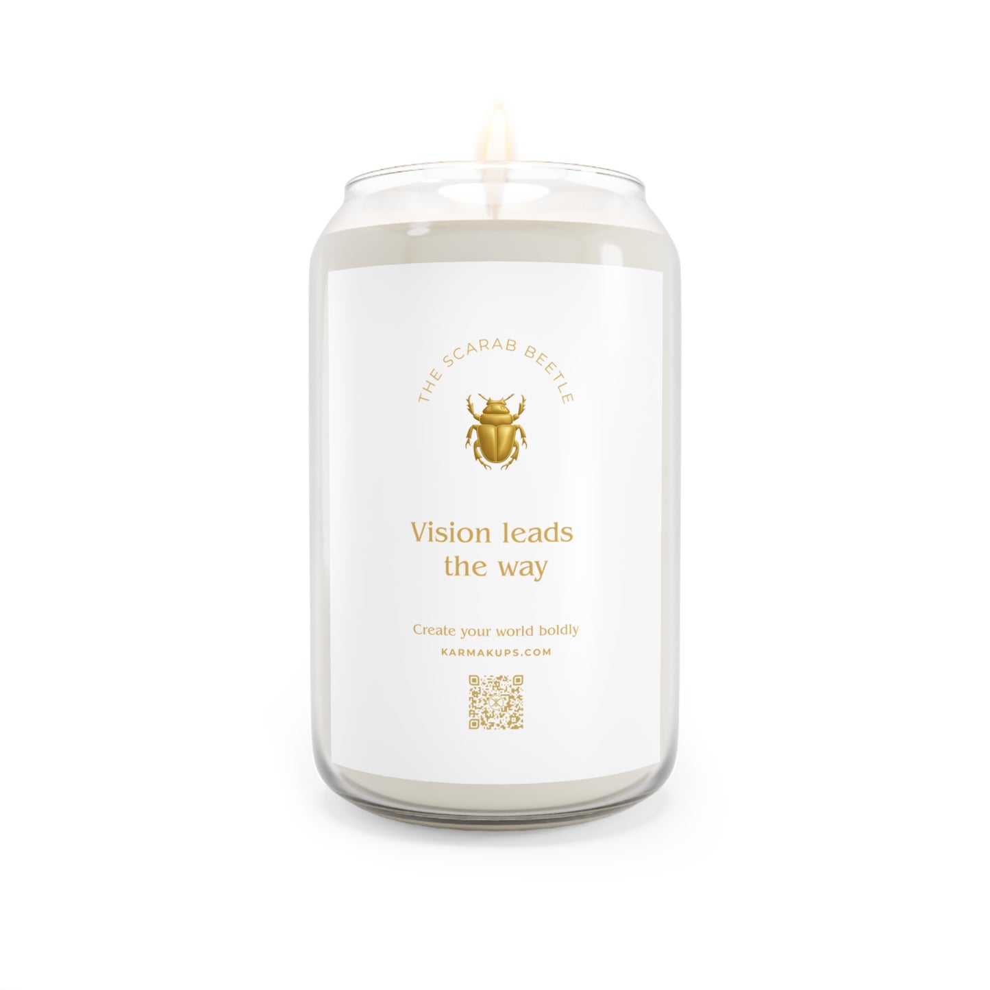 Karma Kandles - Scarab Beetle - Scented Soy Candles, 13.75oz